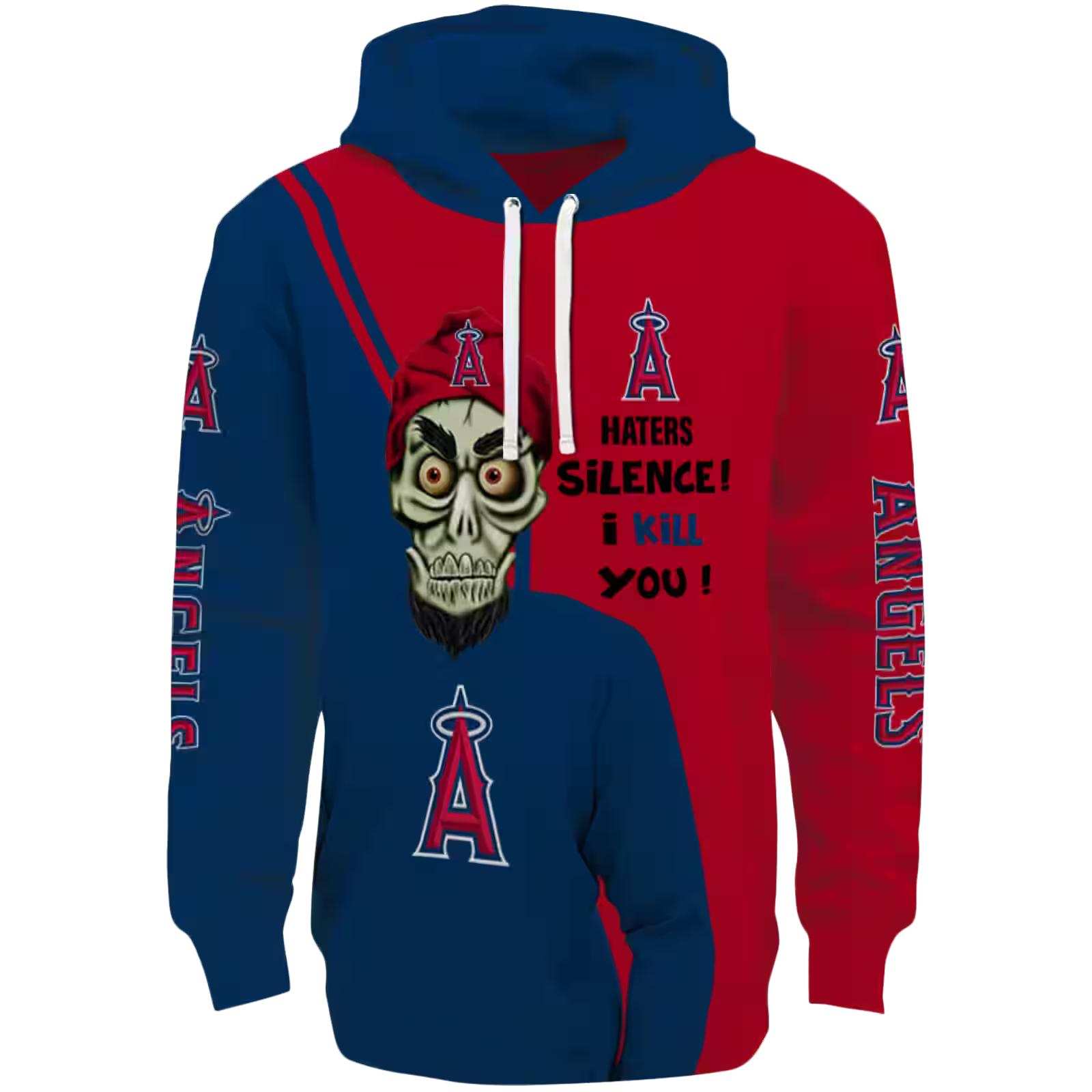 Los Angeles Angels Achmed Skull Blue Hoodie