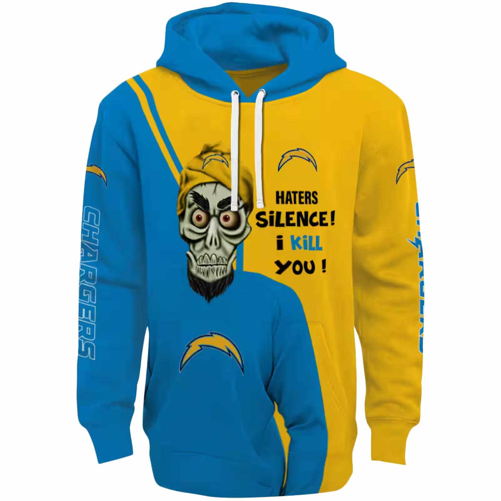 Los Angeles Chargers Achmed Skull Blue Hoodie