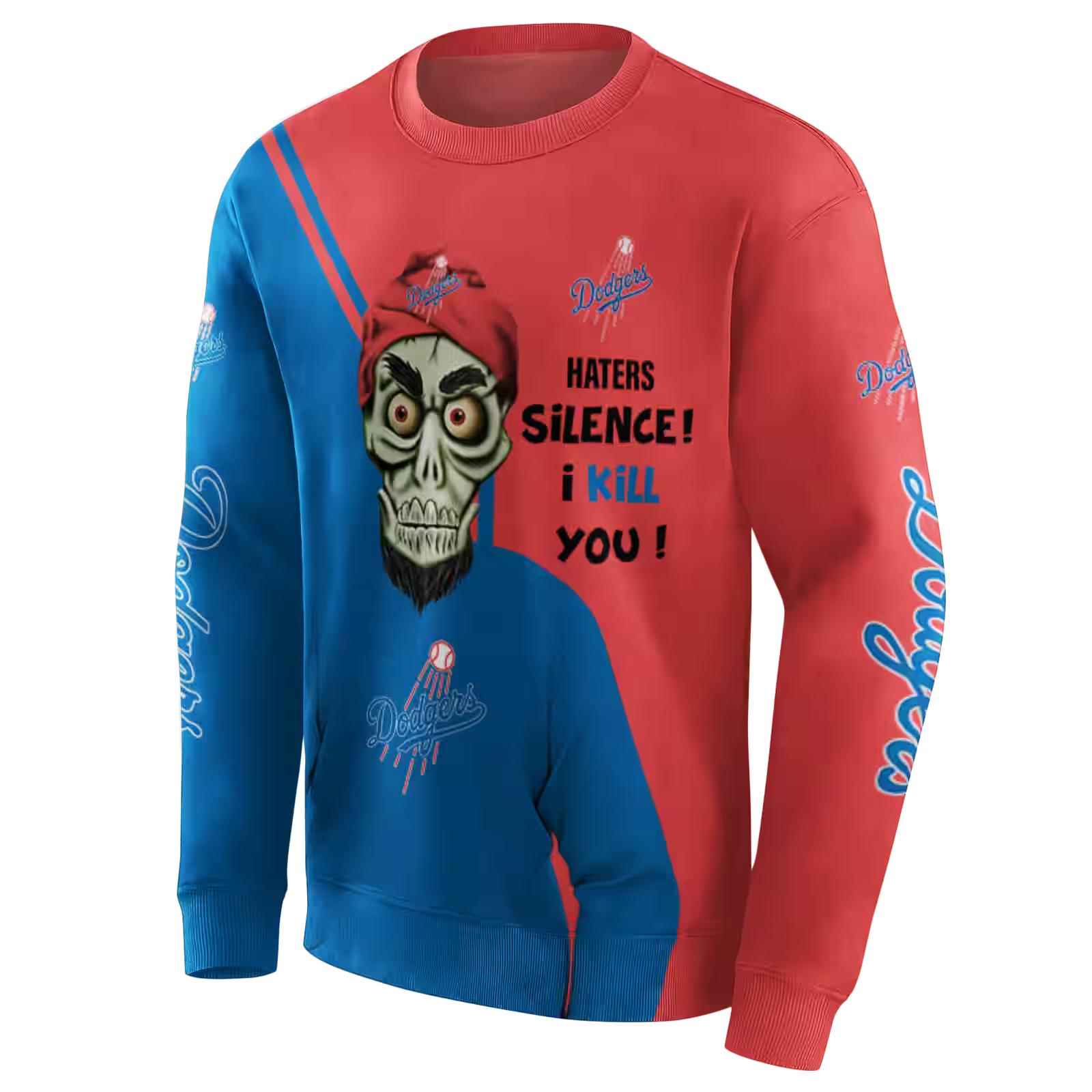 los angeles dodgers achmed skull blue hoodie new arrival