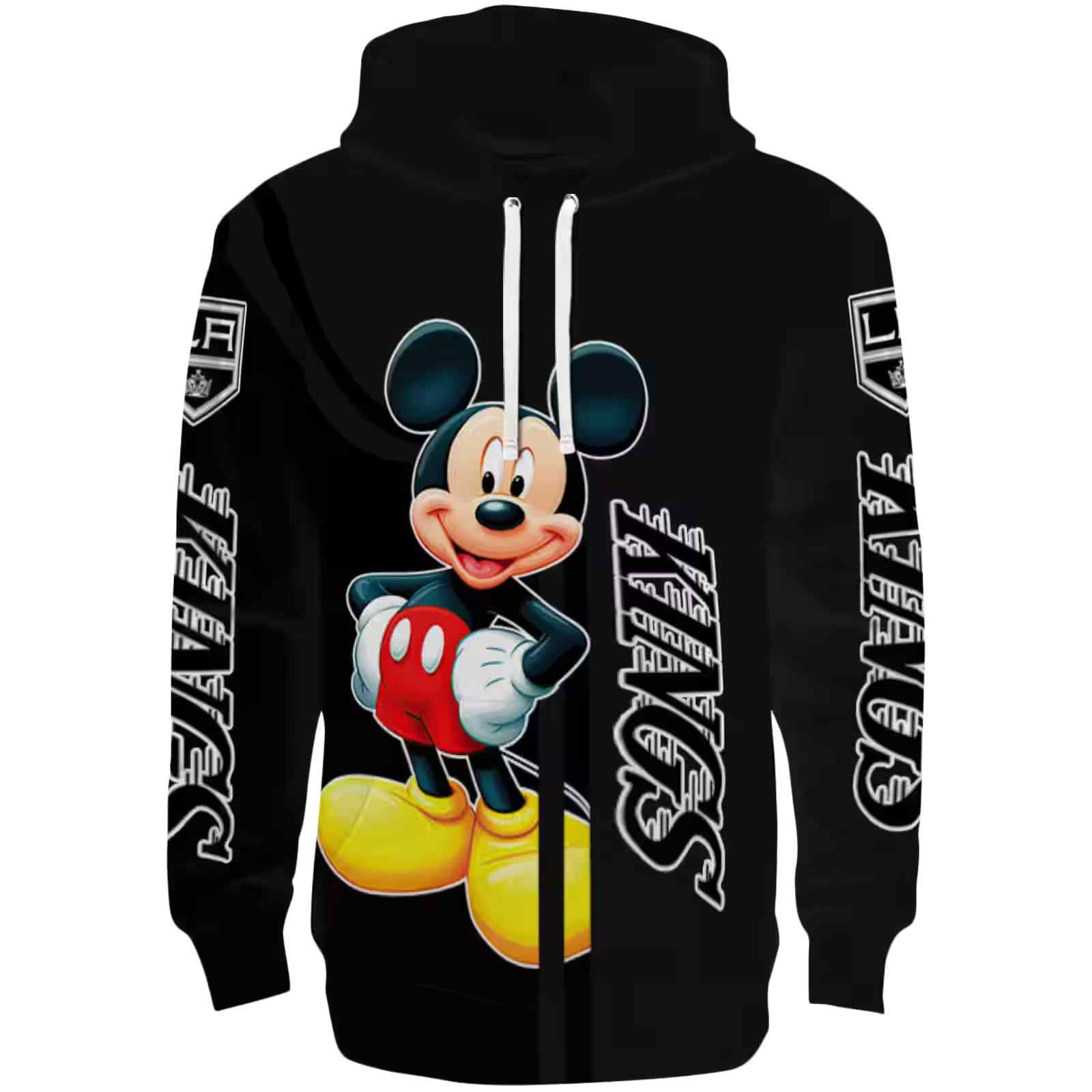 Los Angeles Kings Mickey Mouse Black Hoodie