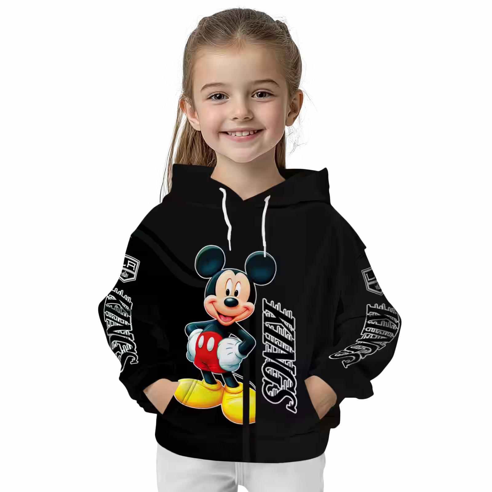 los angeles kings mickey mouse black hoodie top rated