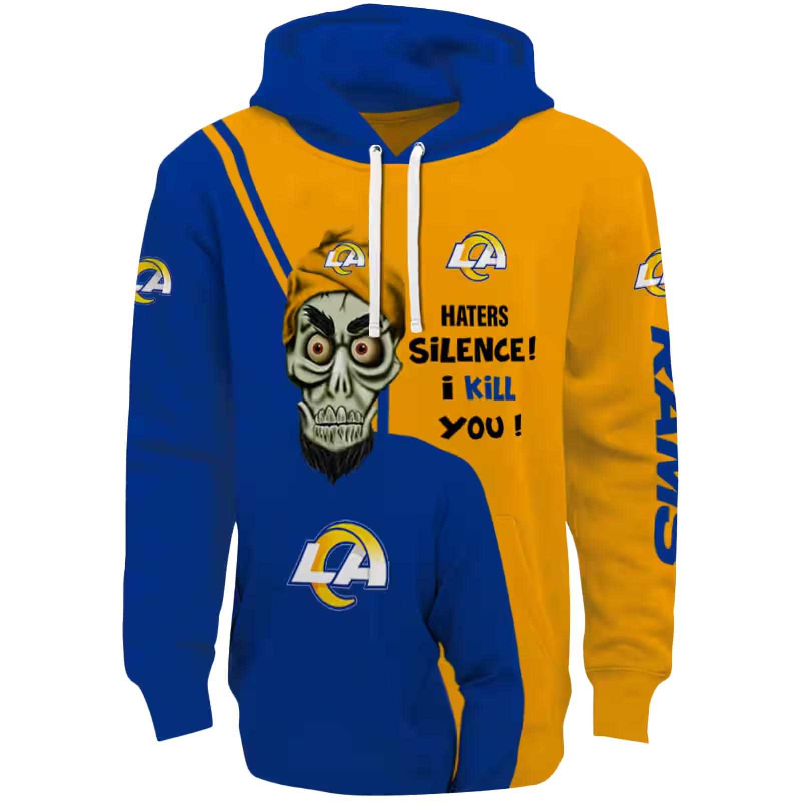 Los Angeles Rams Achmed Skull Blue Hoodie