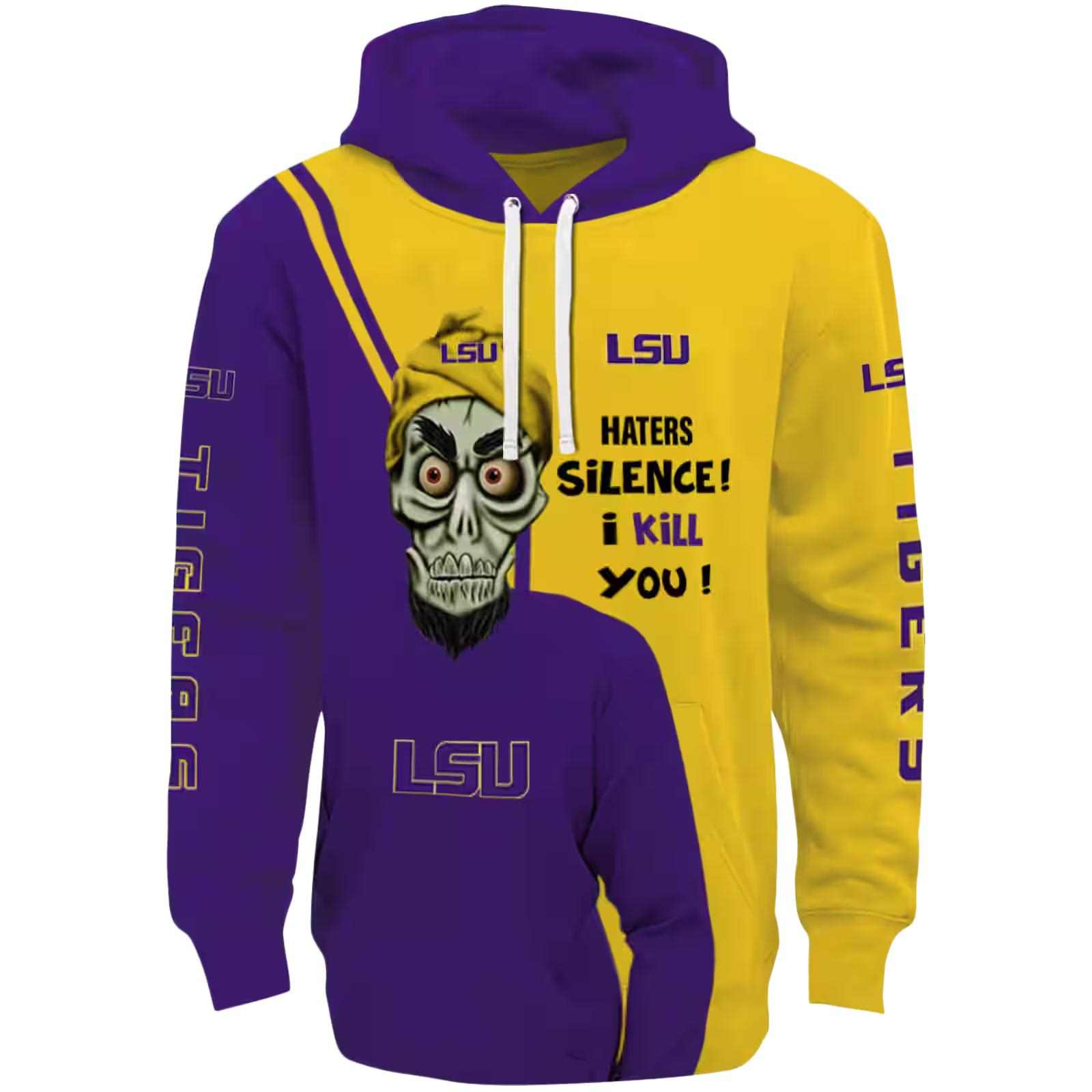 LSU Tigers Achmed Skull Purple Hoodie