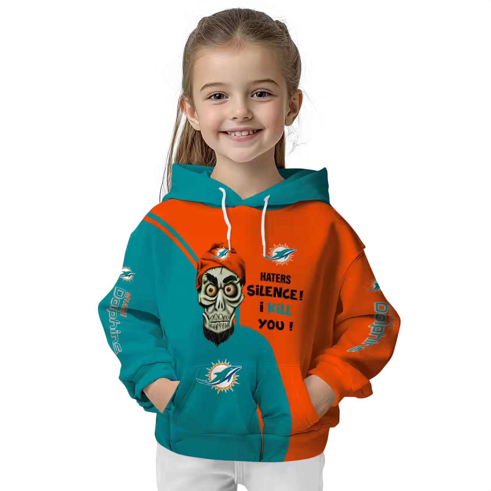 miami dolphins achmed skull aqua hoodie top rated