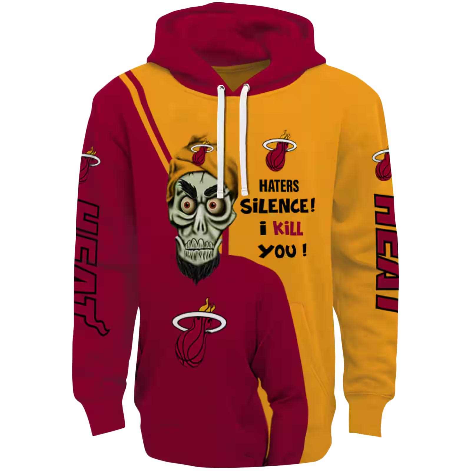 Miami Heat Achmed Skull Red Hoodie