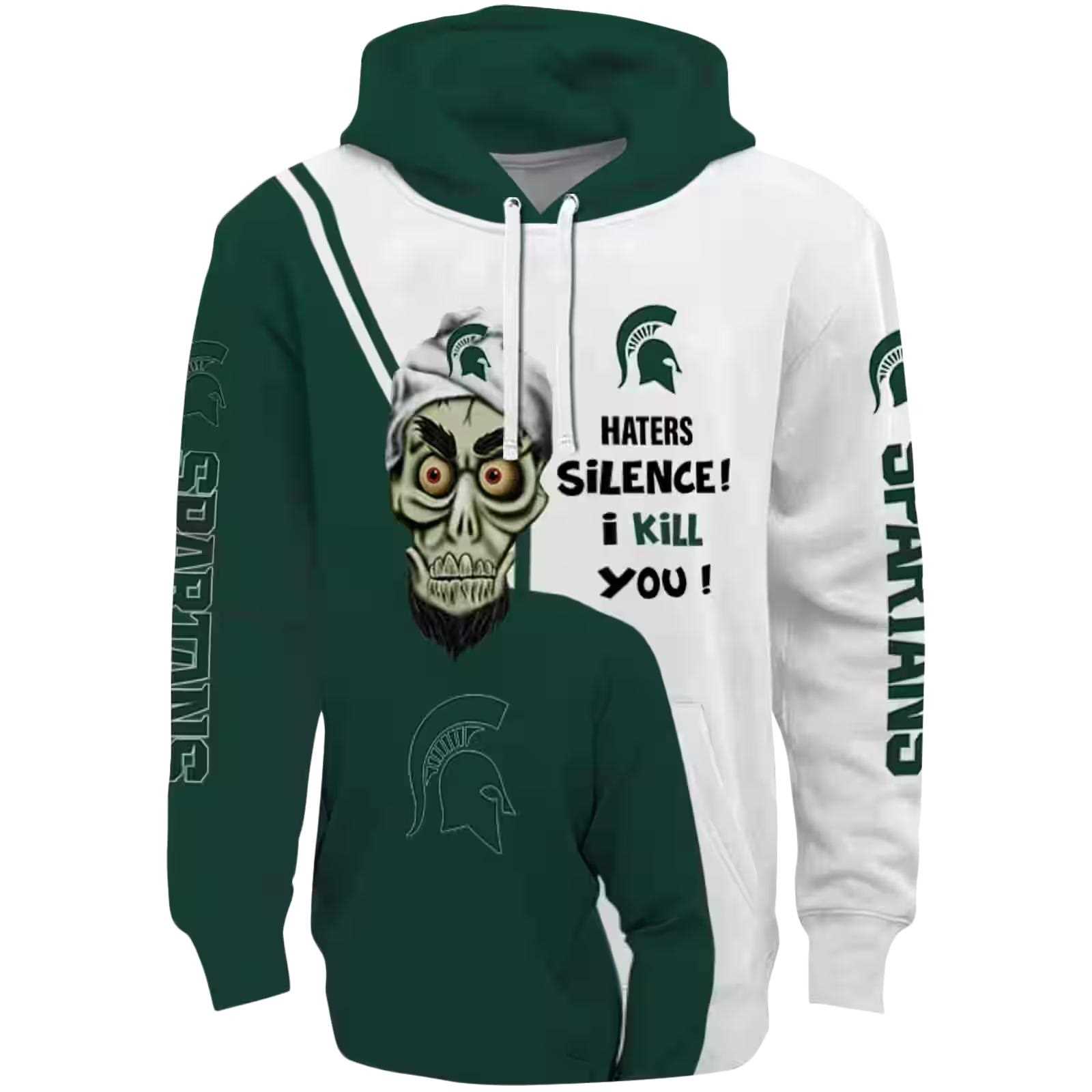 Michigan State Spartans Achmed Skull Green Hoodie