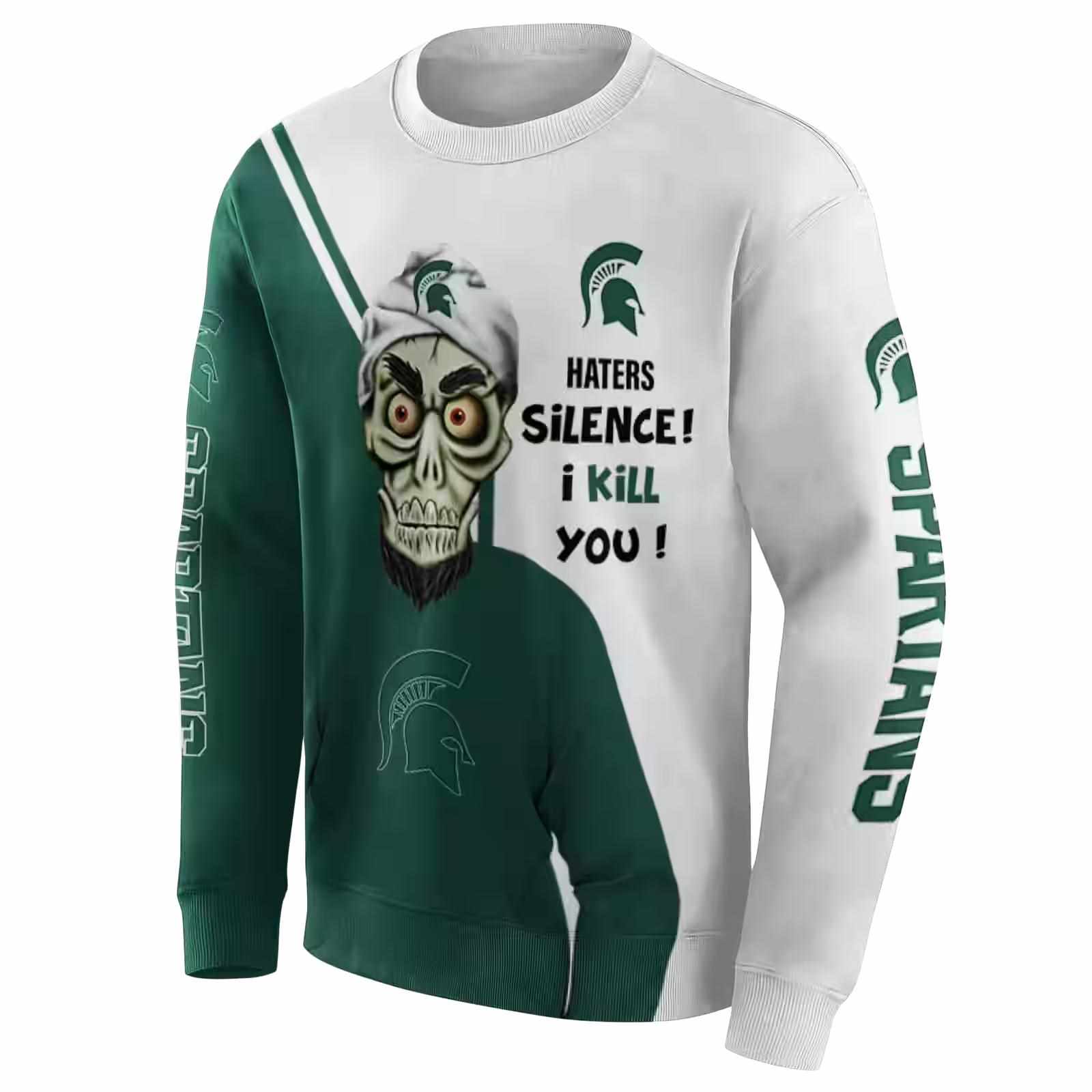 michigan state spartans achmed skull green hoodie new arrival