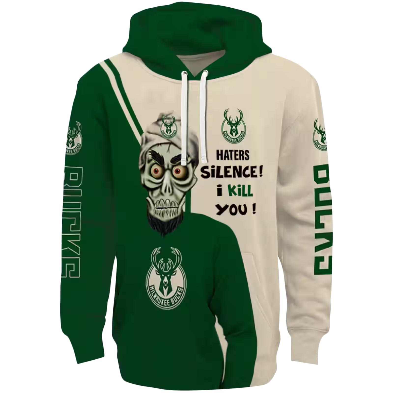 Milwaukee Bucks Achmed Skull Green Hoodie