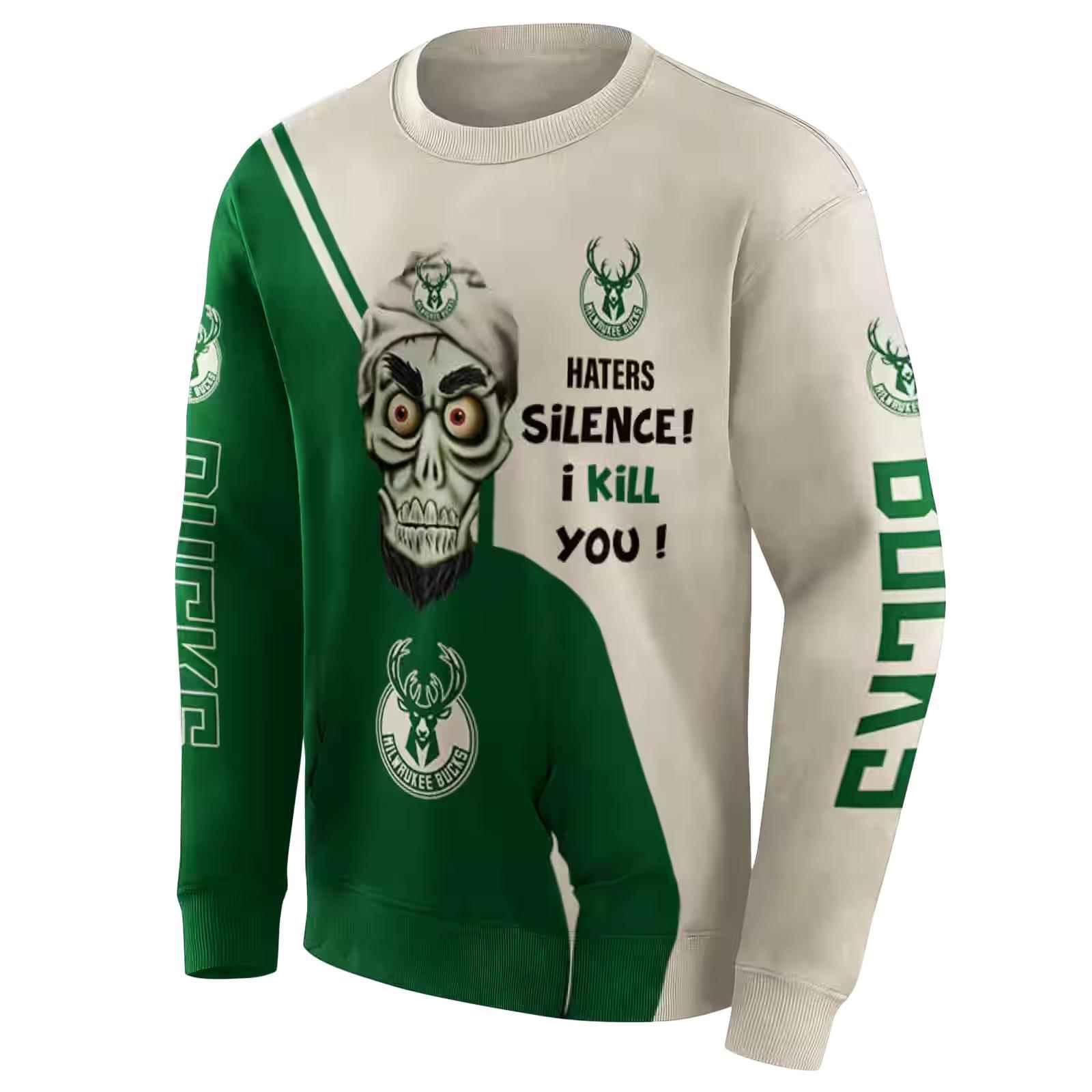 milwaukee bucks achmed skull green hoodie new arrival