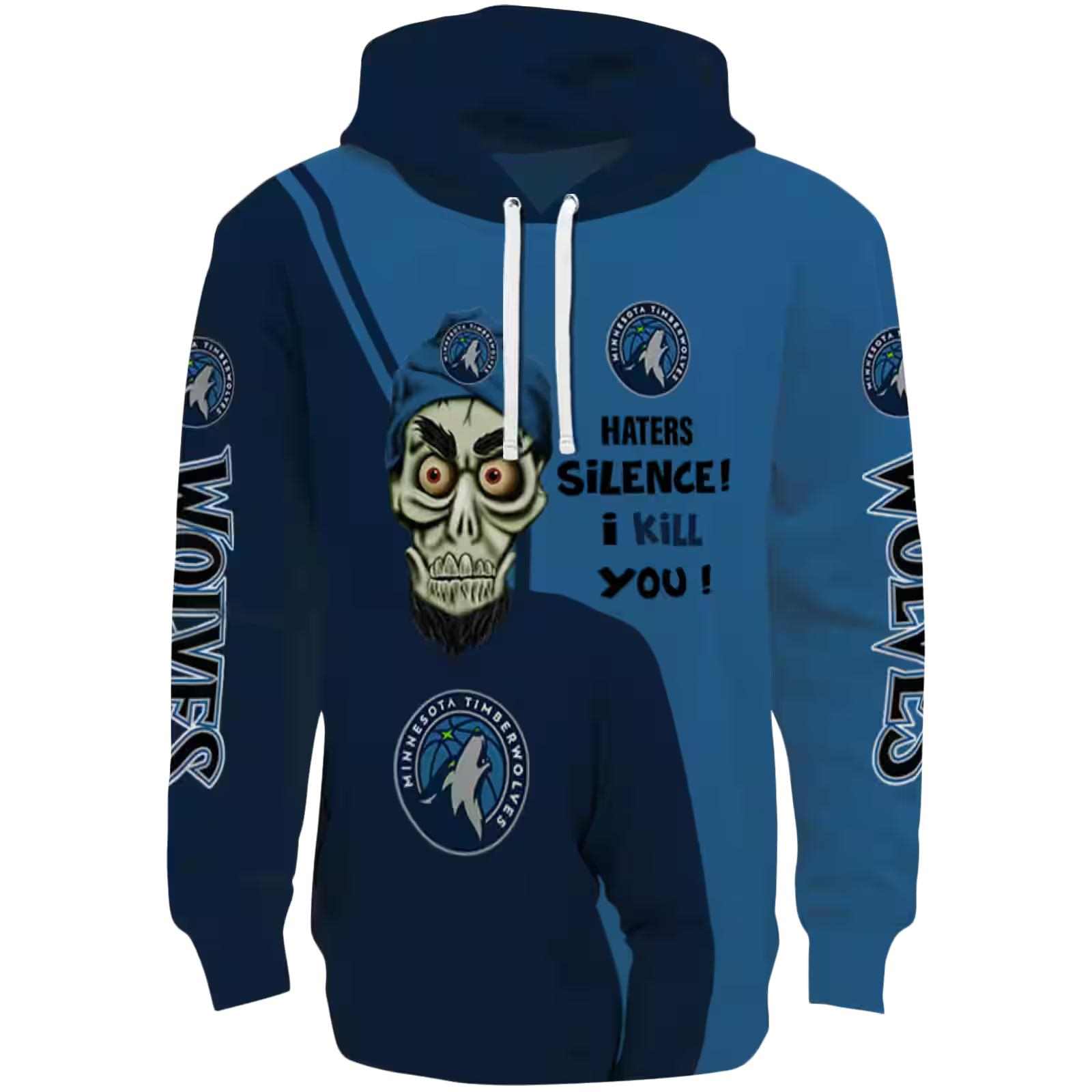 Minnesota Timberwolves Achmed Skull Midnight Blue Hoodie