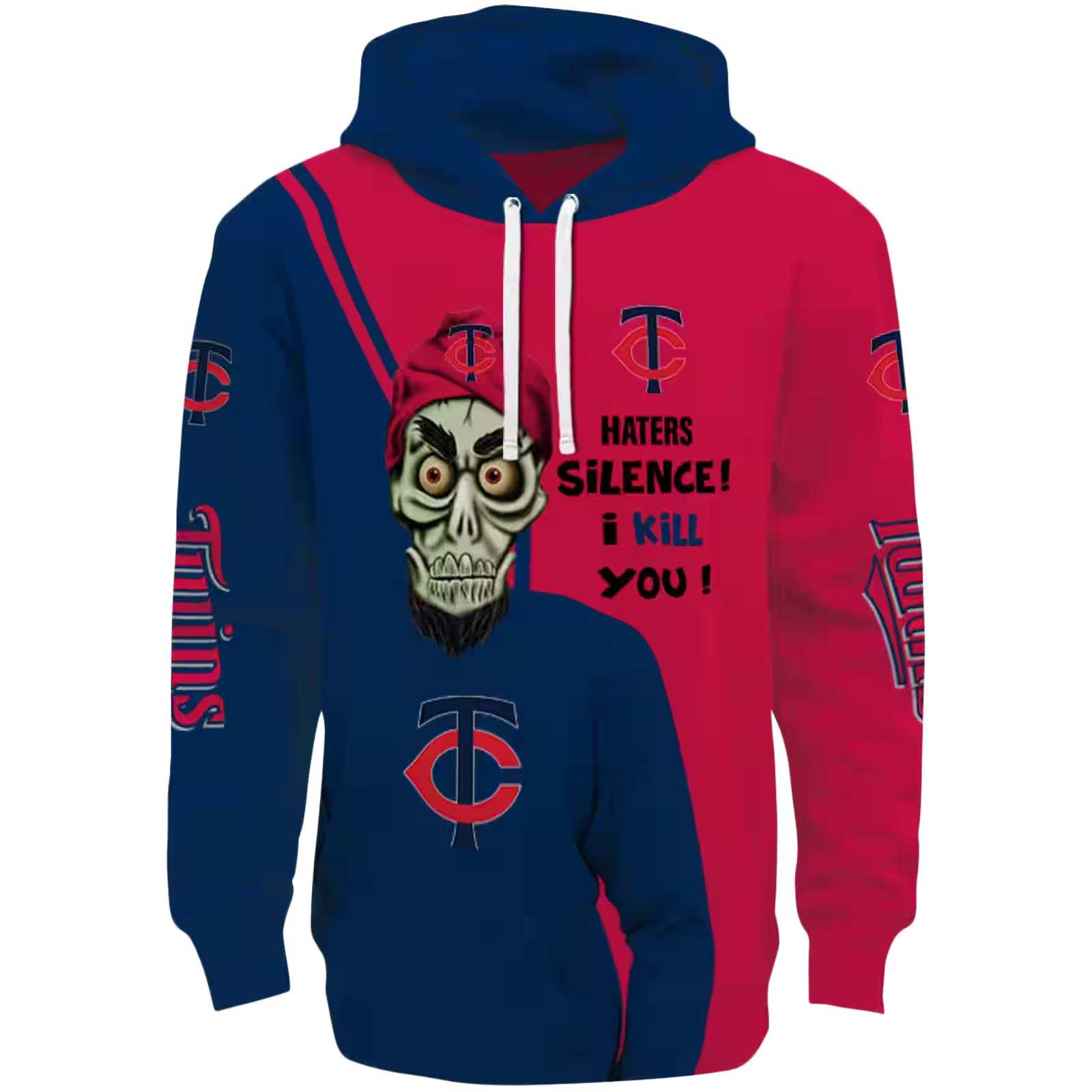 Minnesota Twins Achmed Skull Navy Hoodie