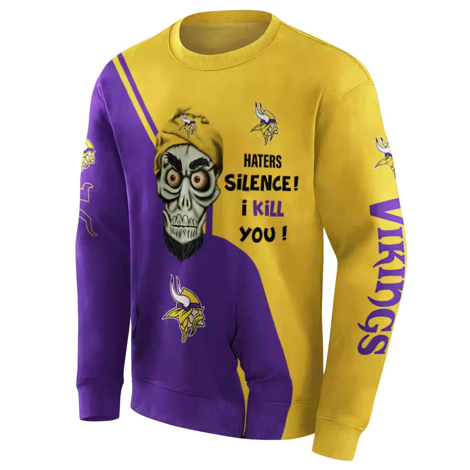 minnesota vikings achmed skull purple hoodie new arrival