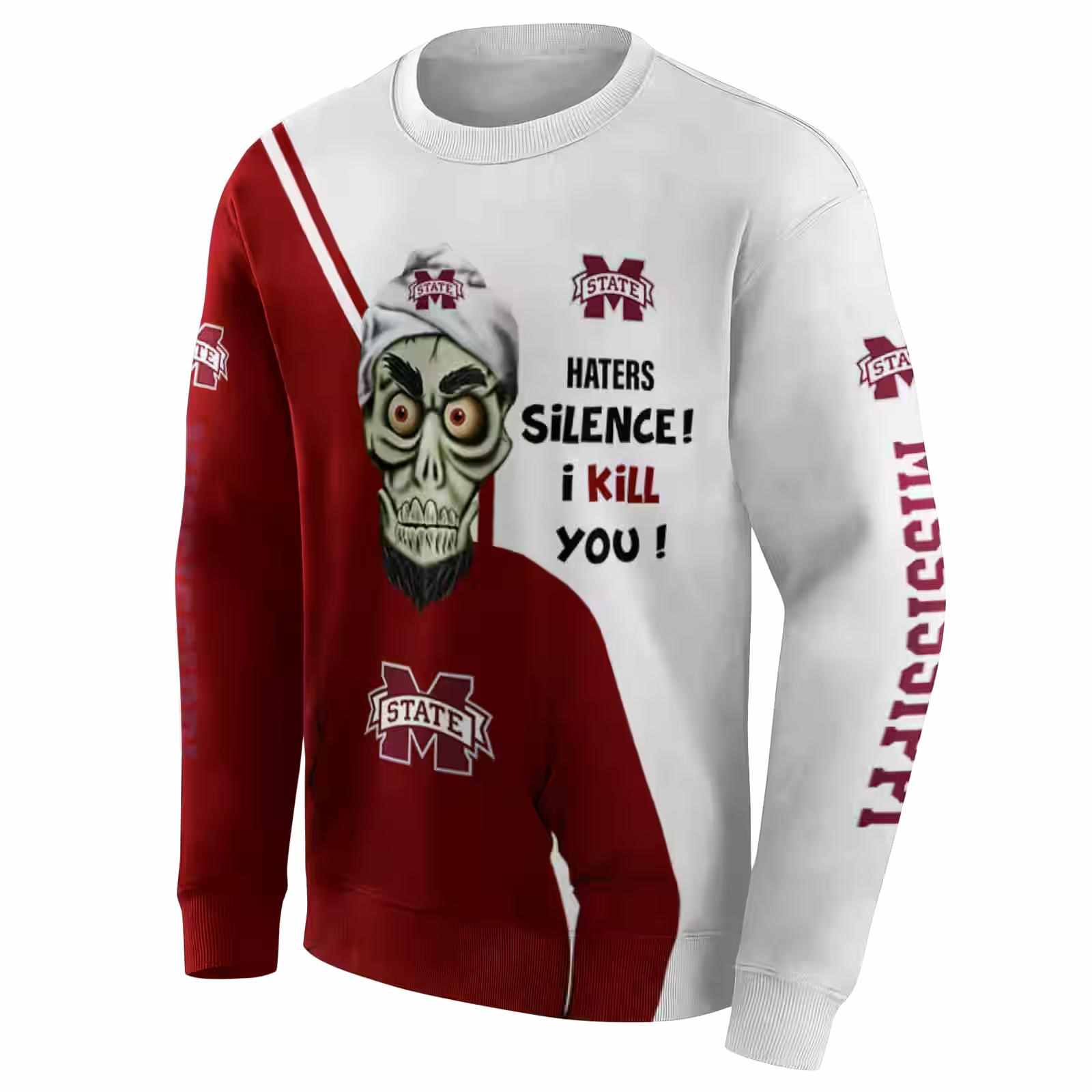 mississippi state bulldogs achmed skull maroon hoodie new arrival
