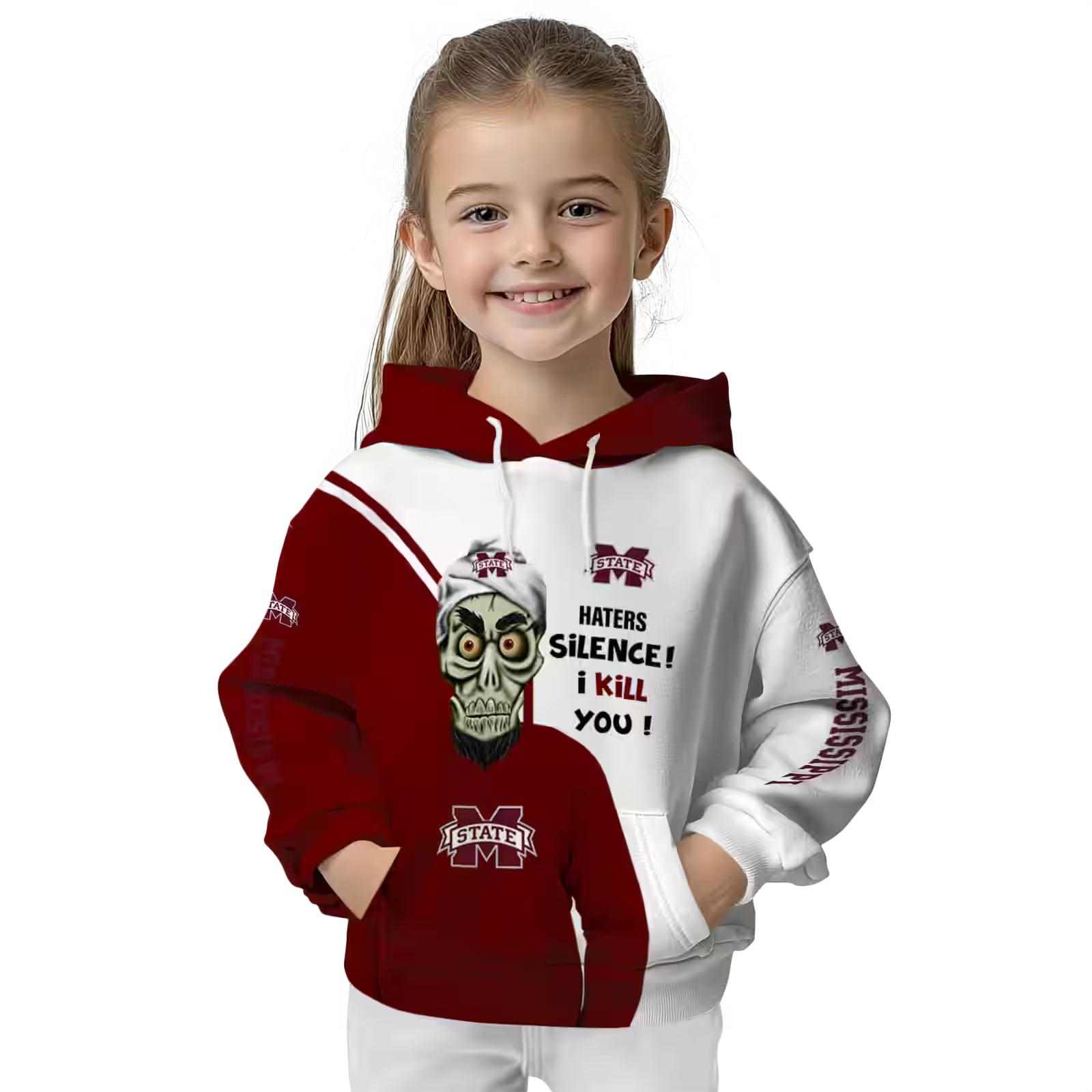 mississippi state bulldogs achmed skull maroon hoodie top rated