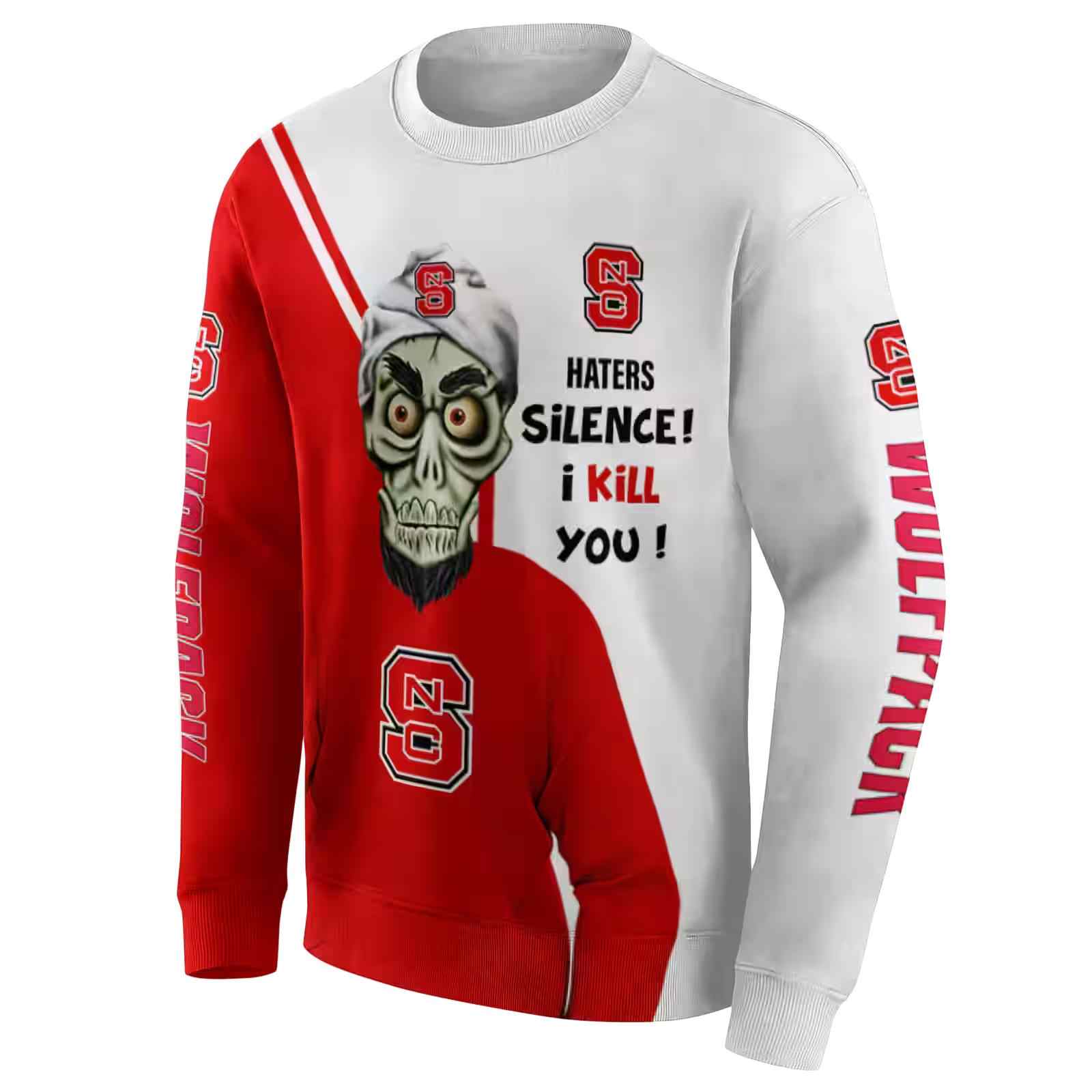 nc state wolfpack achmed skull red hoodie new arrival