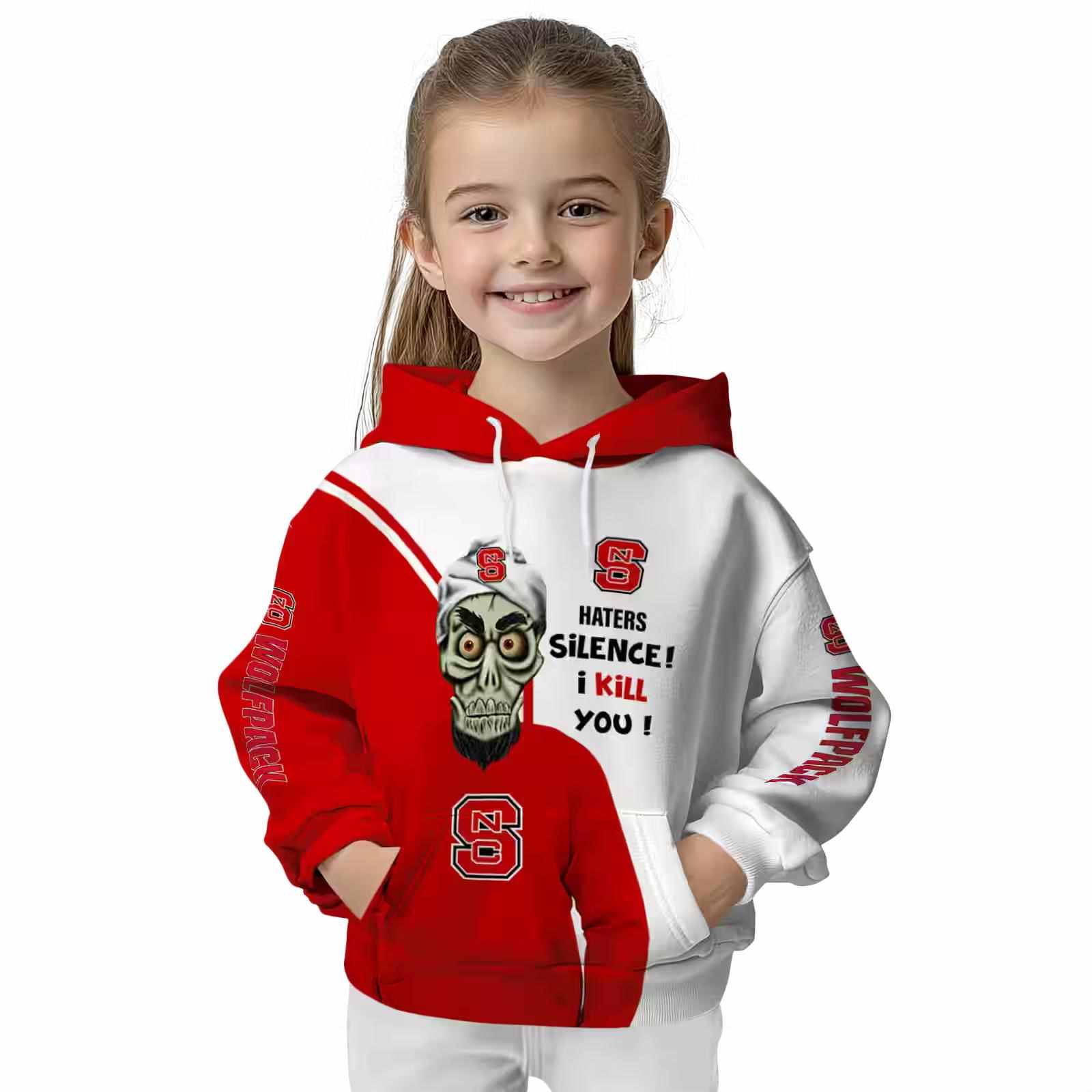 nc state wolfpack achmed skull red hoodie top rated