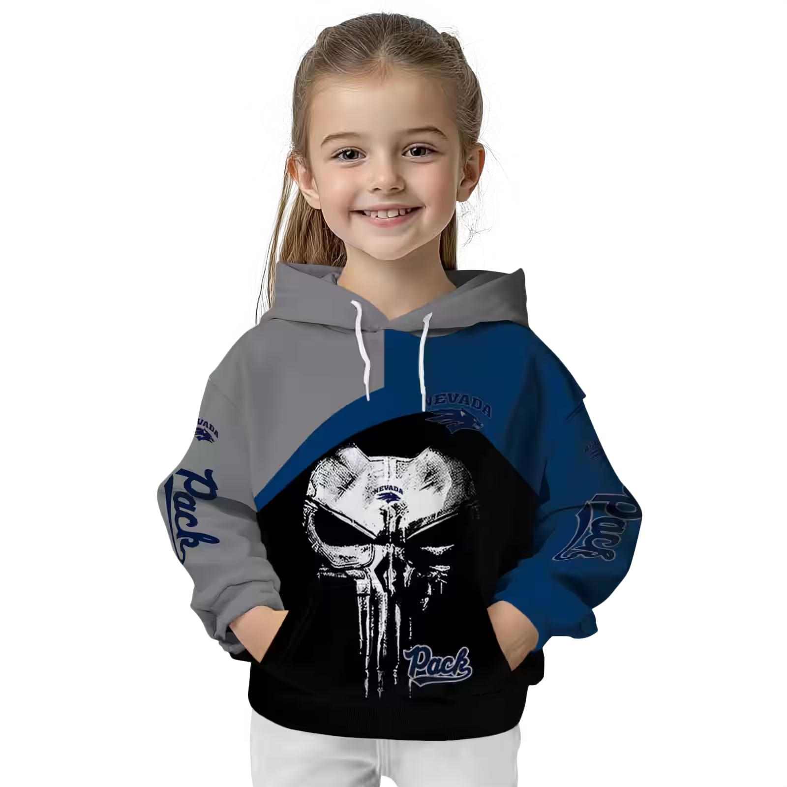 nevada wolf pack skull punisher grey black hoodie top rated