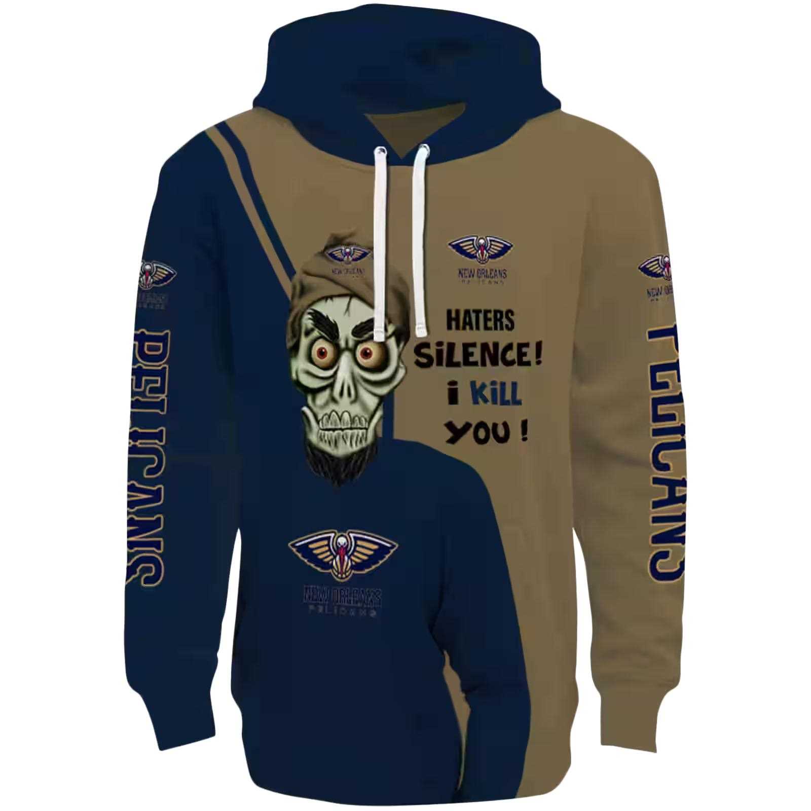 New Orleans Pelicans Achmed Skull Navy Hoodie