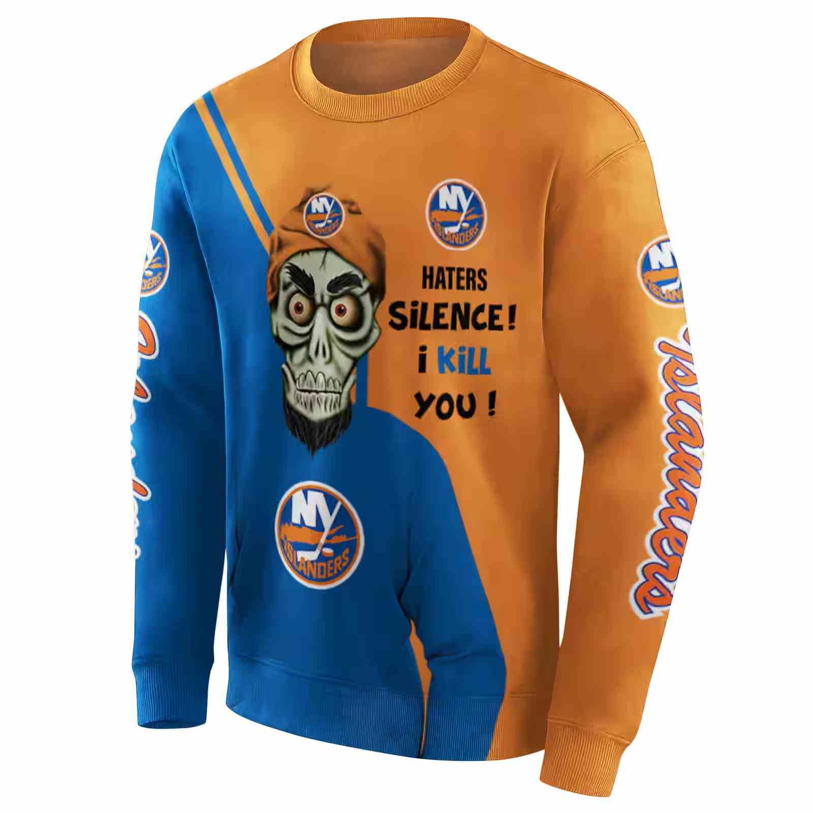 new york islanders achmed skull blue hoodie new arrival