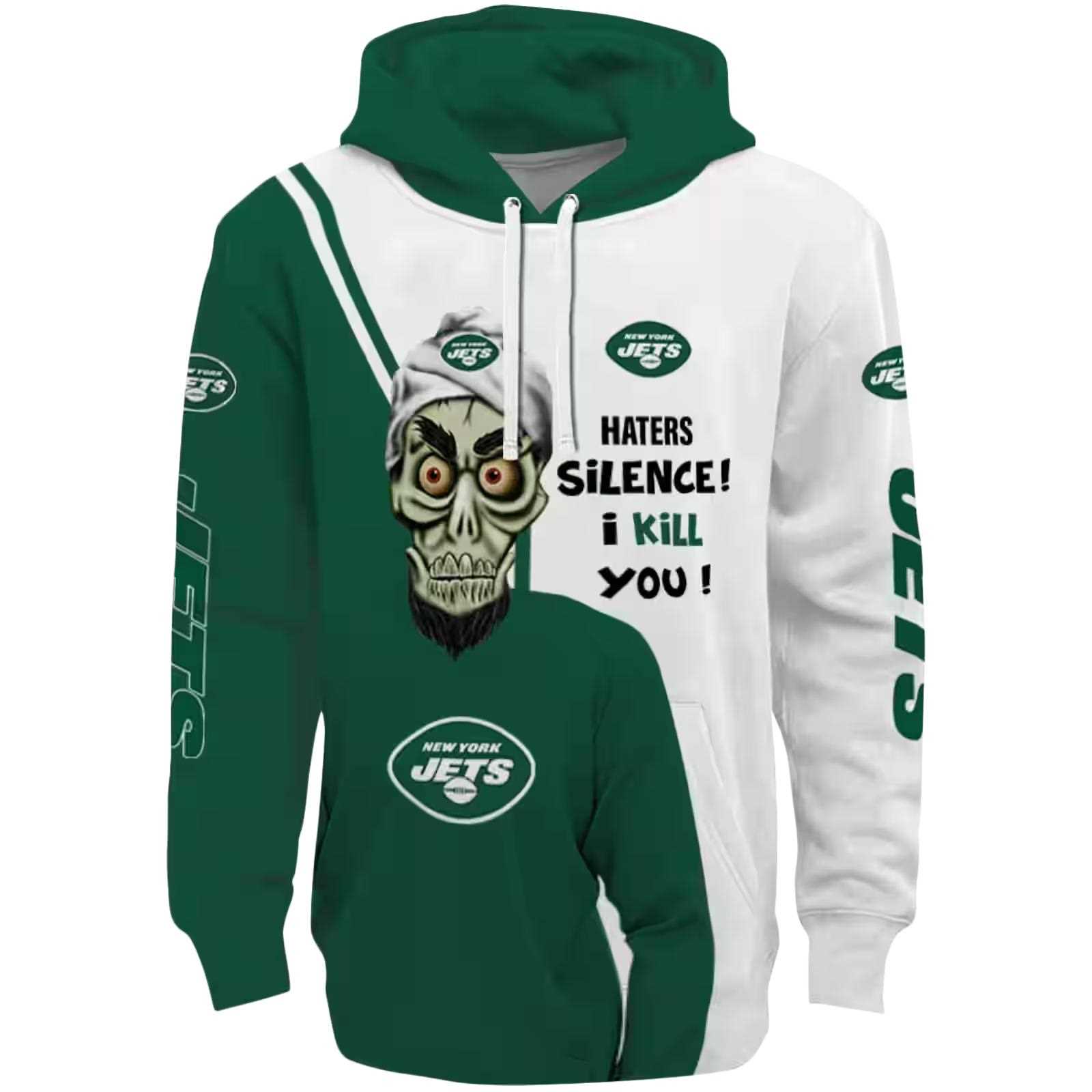 New York Jets Achmed Skull Green Hoodie