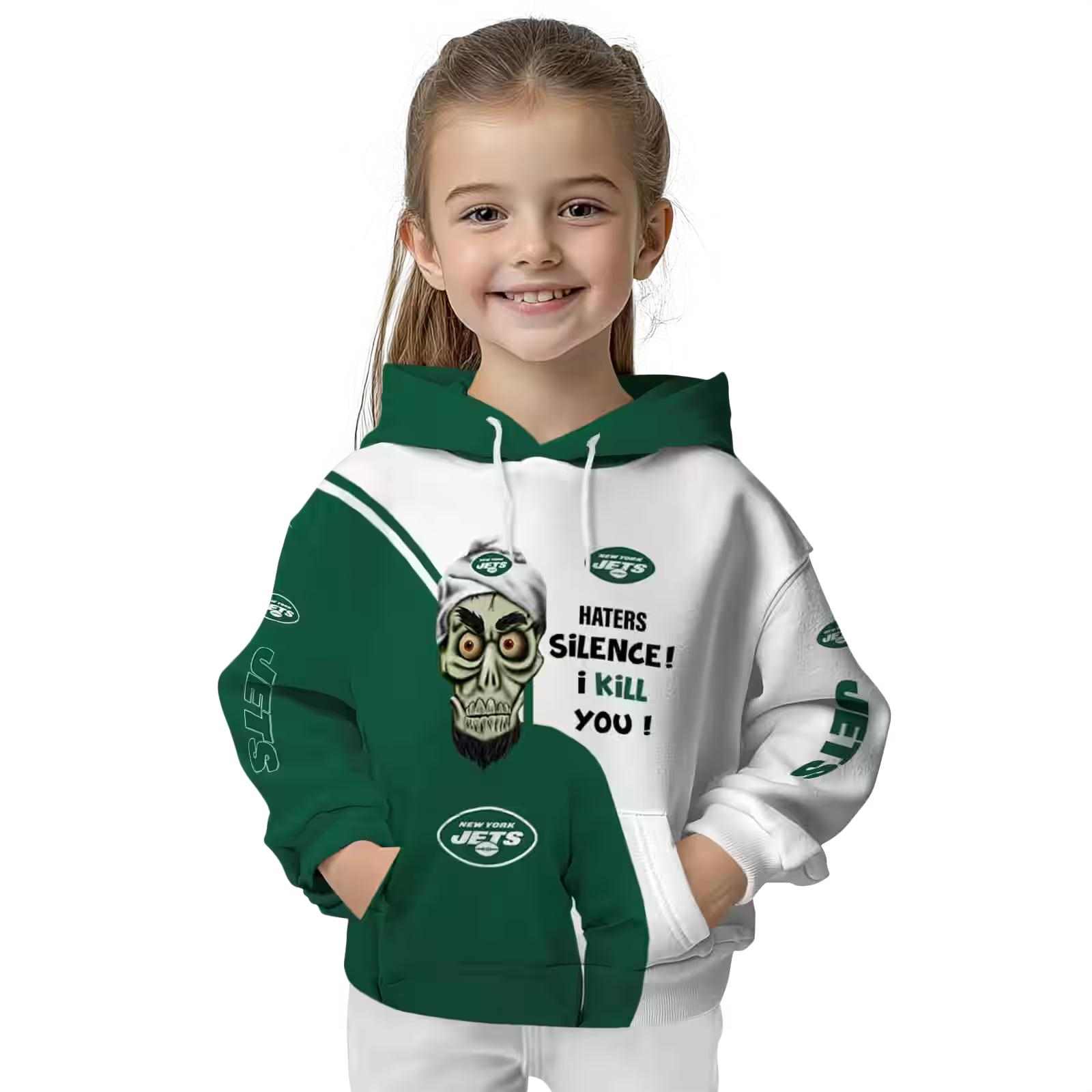 new york jets achmed skull green hoodie top rated