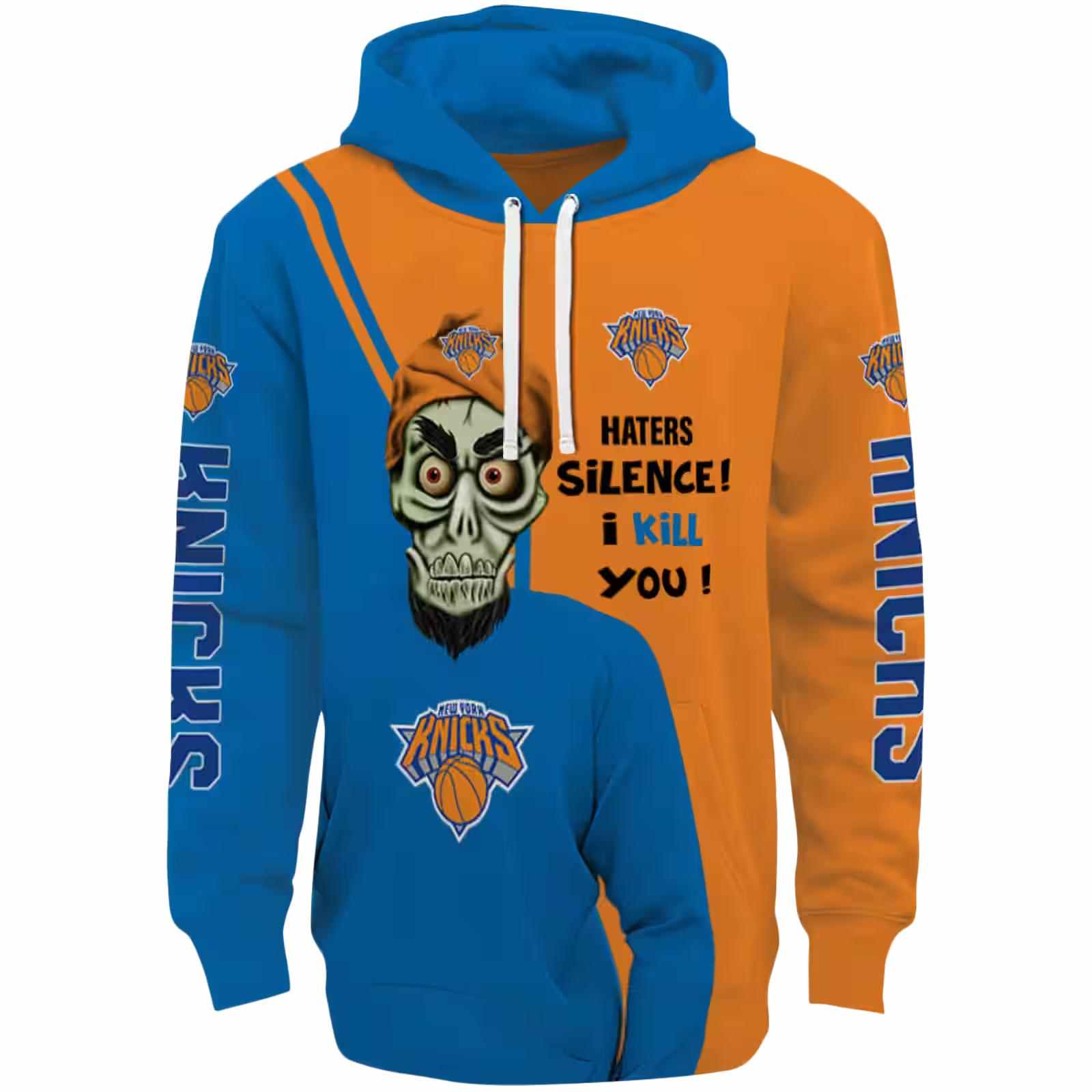 New York Knicks Achmed Skull Blue Hoodie