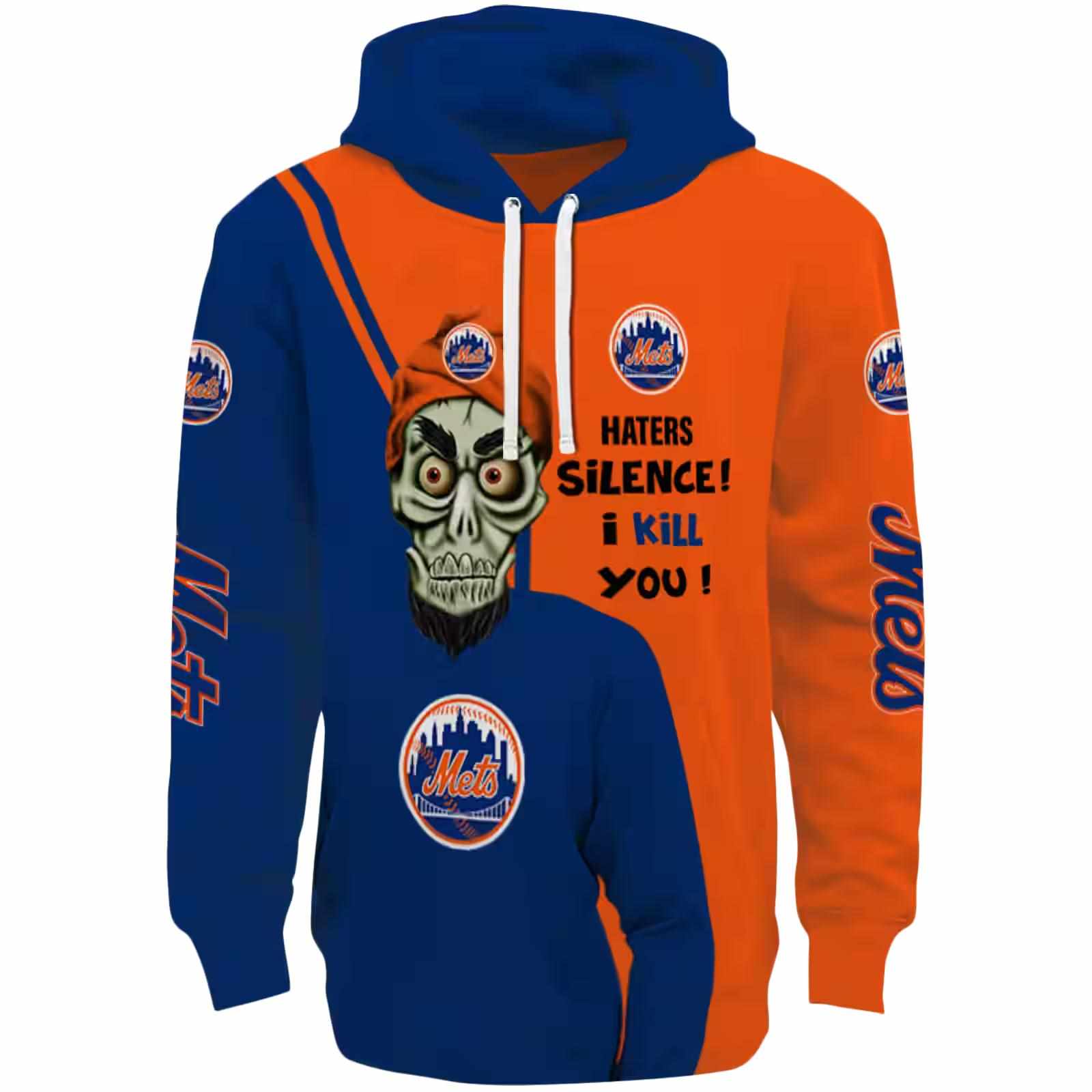 New York Mets Achmed Skull Blue Hoodie