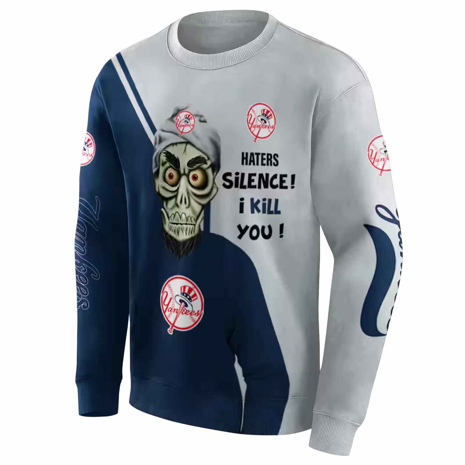 new york yankees achmed skull navy hoodie new arrival