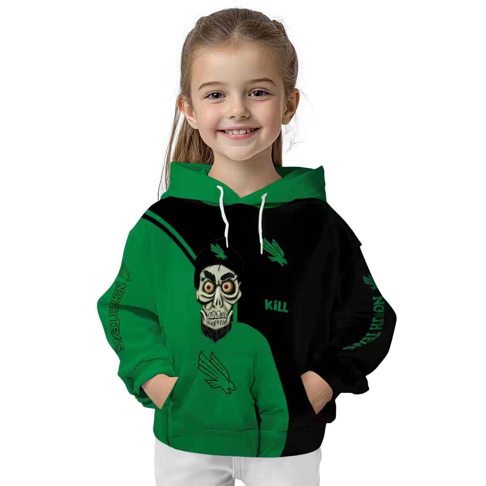 north texas mean green achmed skull green hoodie top rated