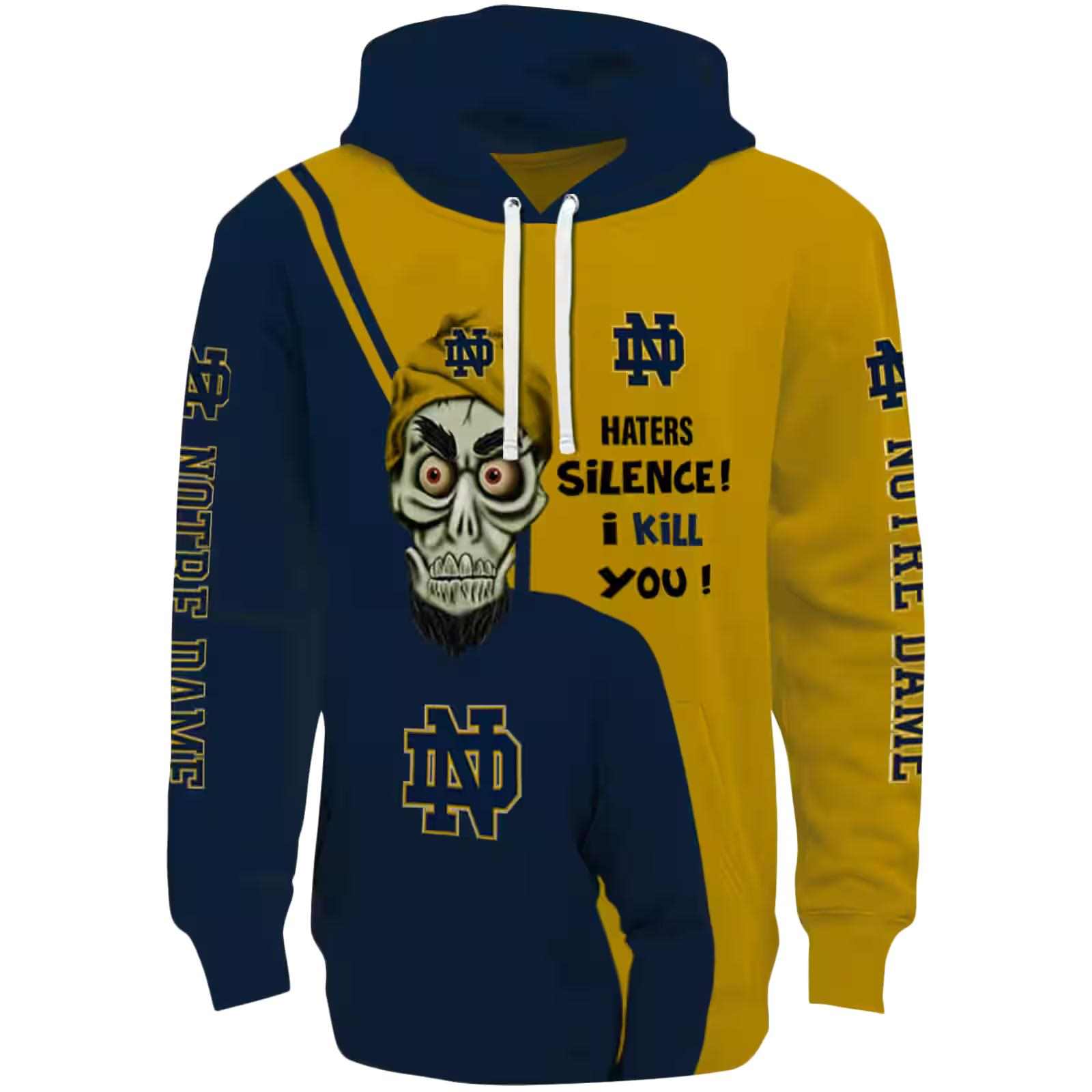Notre Dame Fighting Irish Achmed Skull Navy Hoodie
