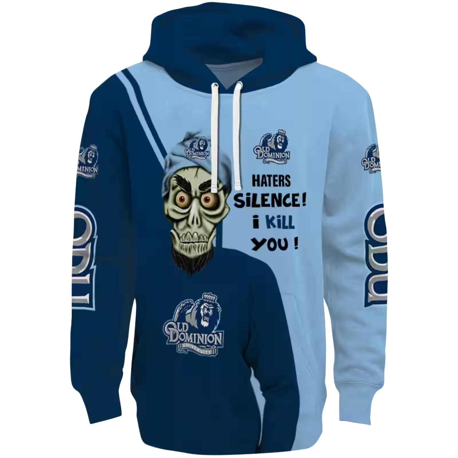 Old Dominion Monarchs Achmed Skull Blue Hoodie