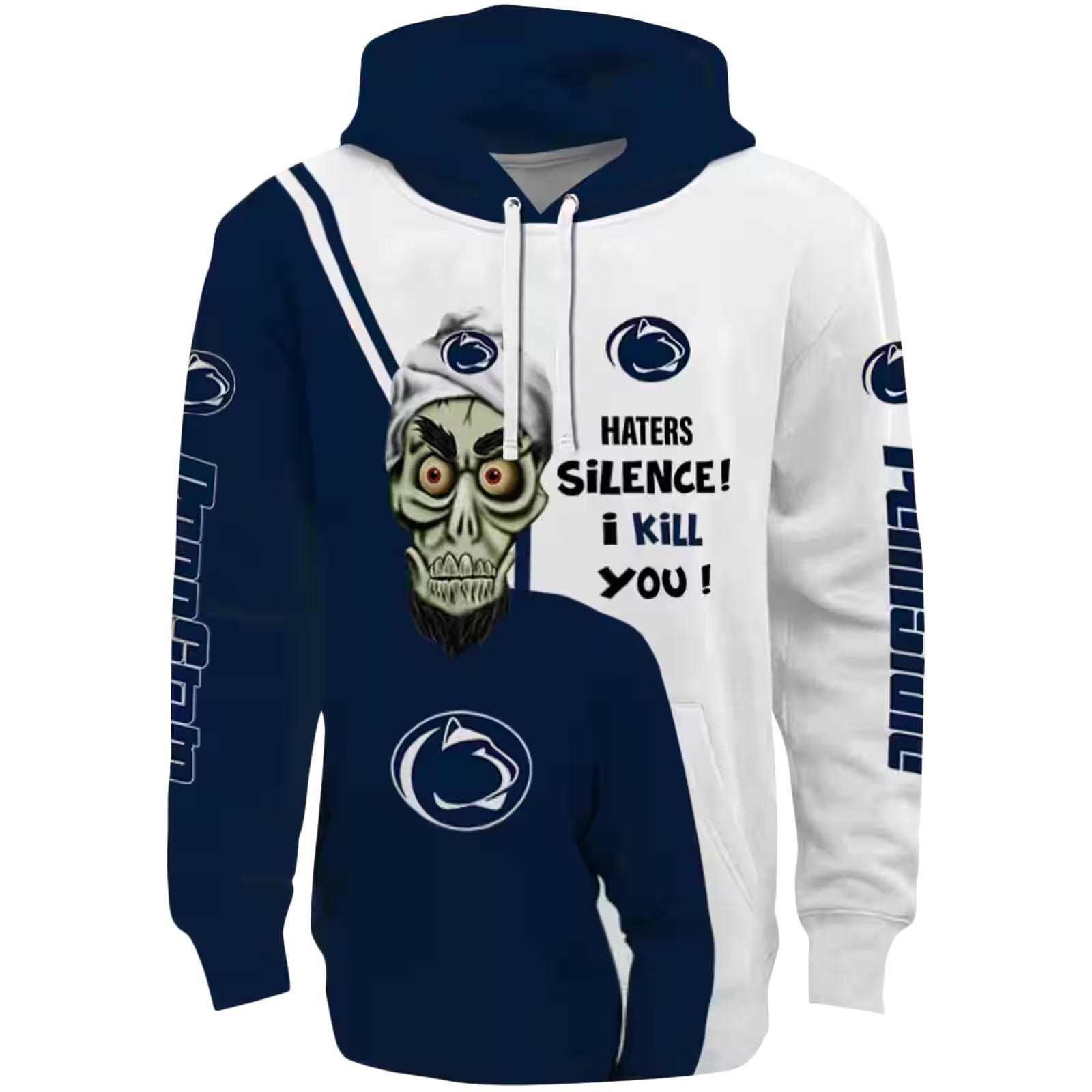 penn state nittany lions achmed skull blue hoodie best selling