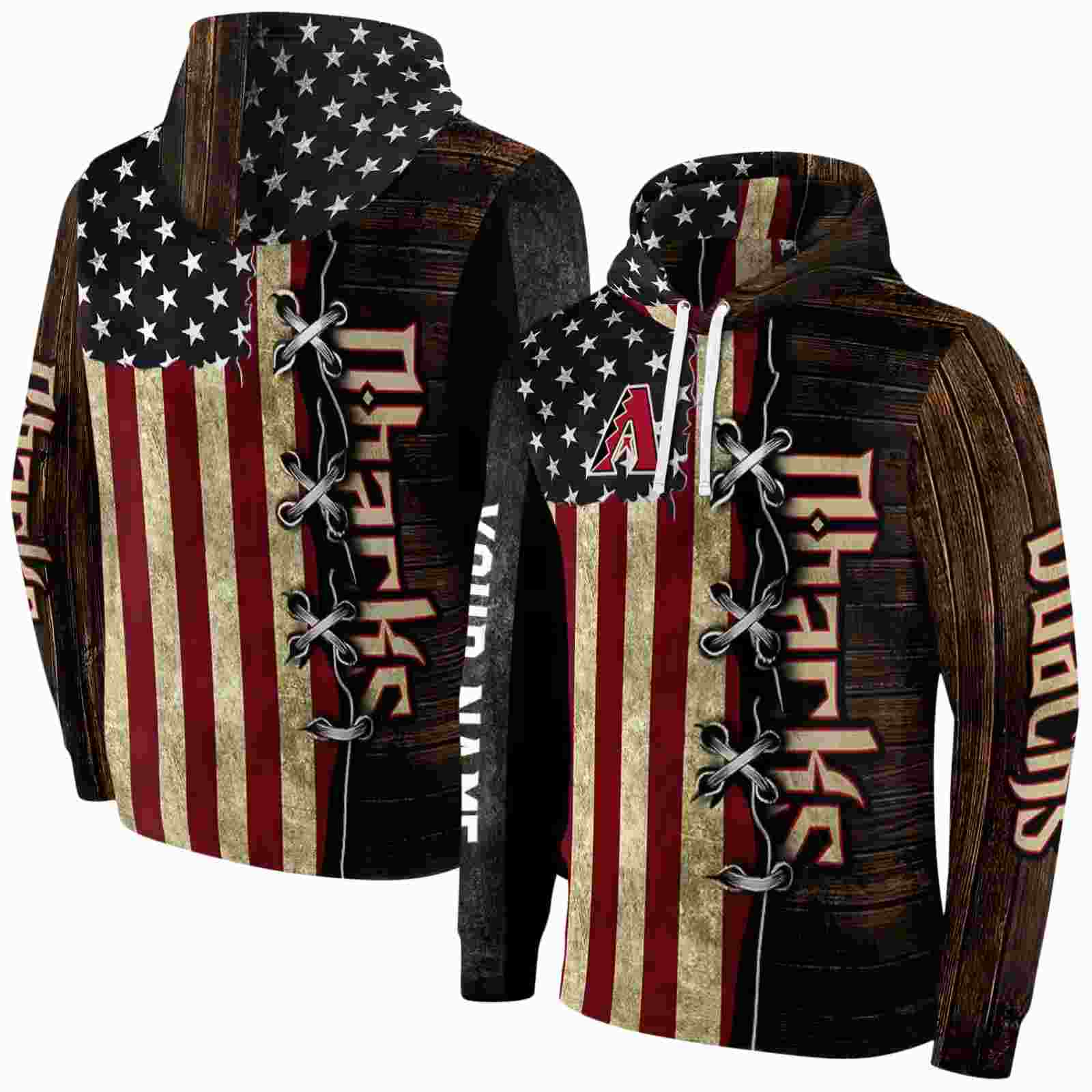 personalized arizona diamondbacks american pride hoodie fashion forward