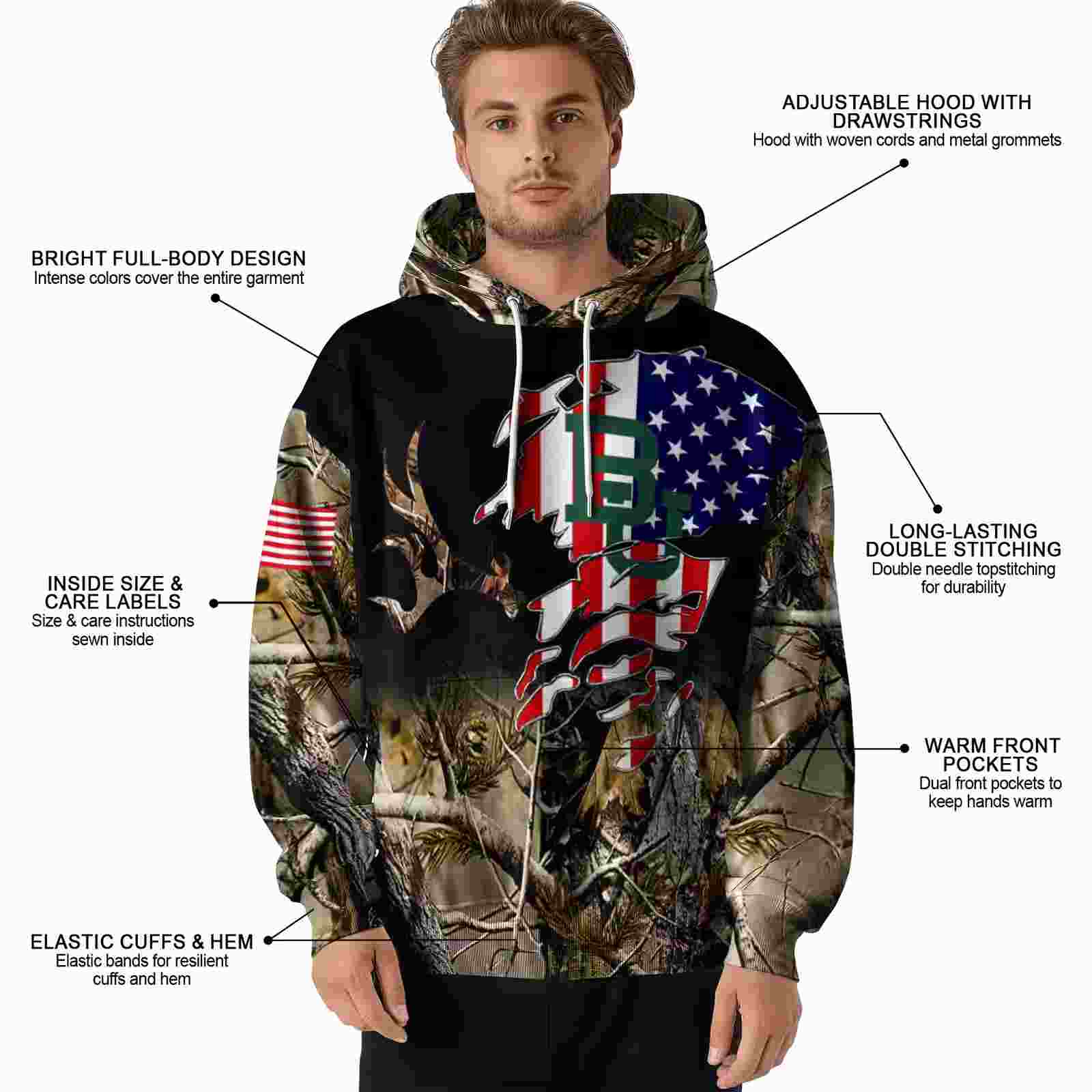 personalized baylor bears tree camo hoodie latest model