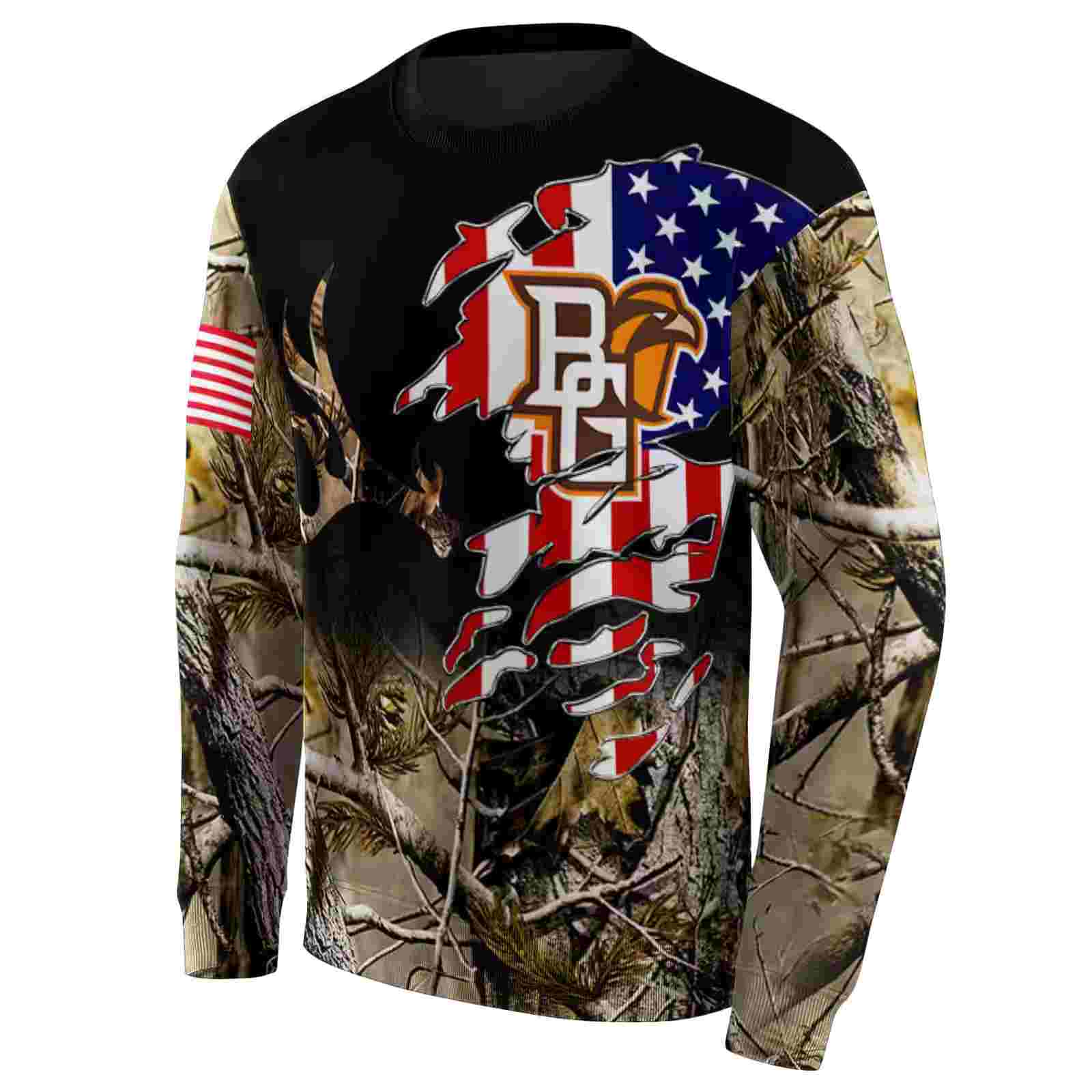personalized bowling green falcons tree camo hoodie new arrival