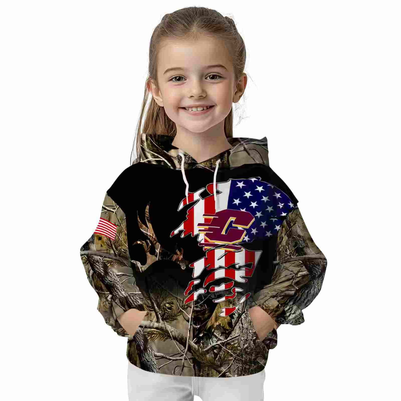 personalized central michigan chippewas tree camo hoodie top rated