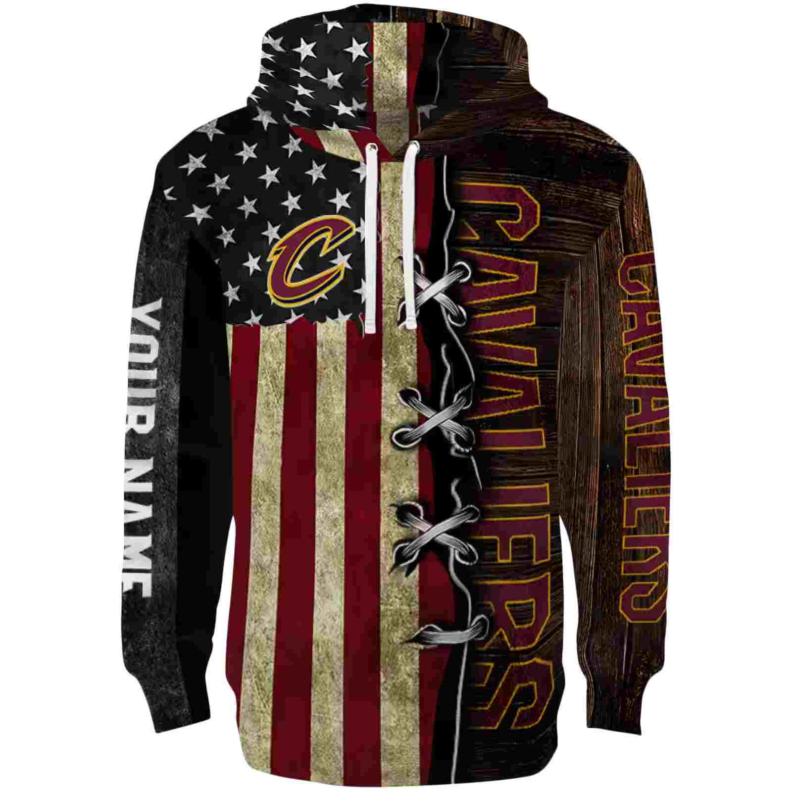 Personalized Cleveland Cavaliers American Pride Hoodie