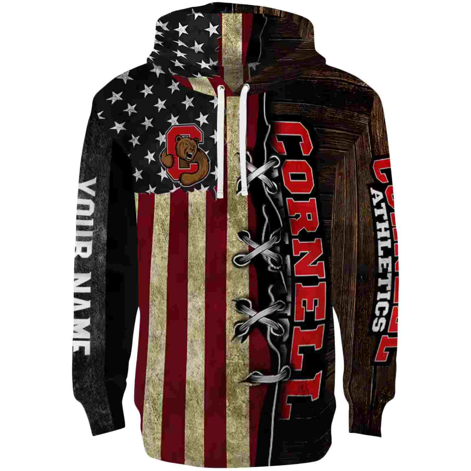 Personalized Cornell Big Red American Pride Hoodie