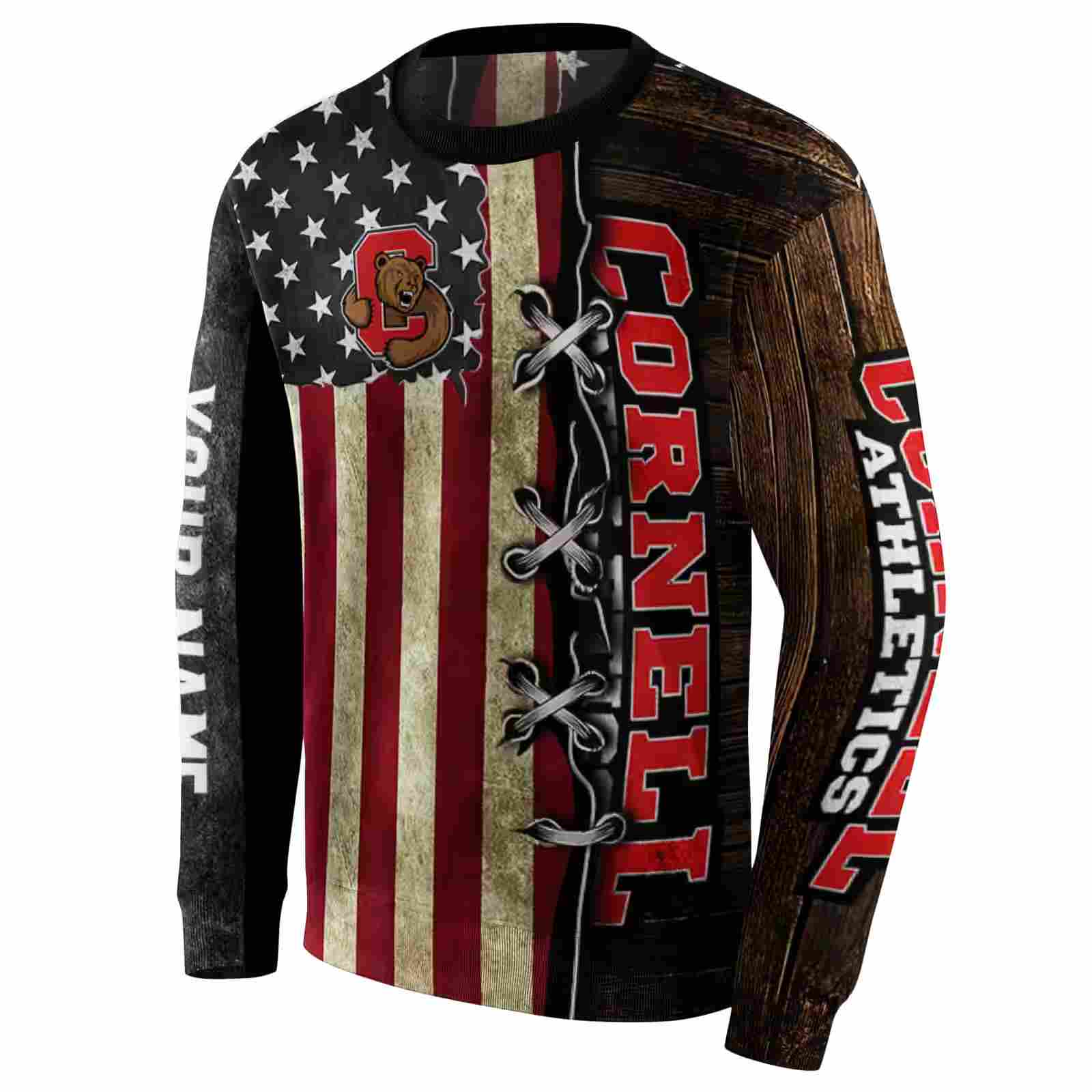 personalized cornell big red american pride hoodie new arrival