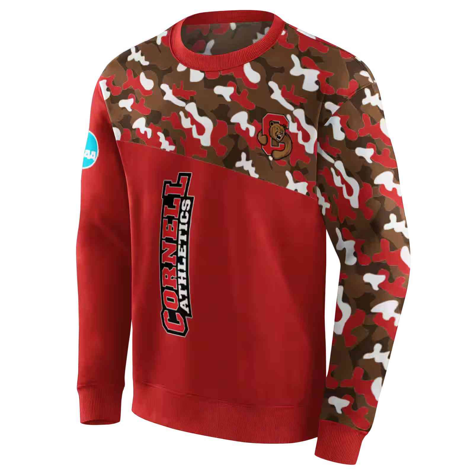 personalized cornell big red camo pattern red hoodie new arrival