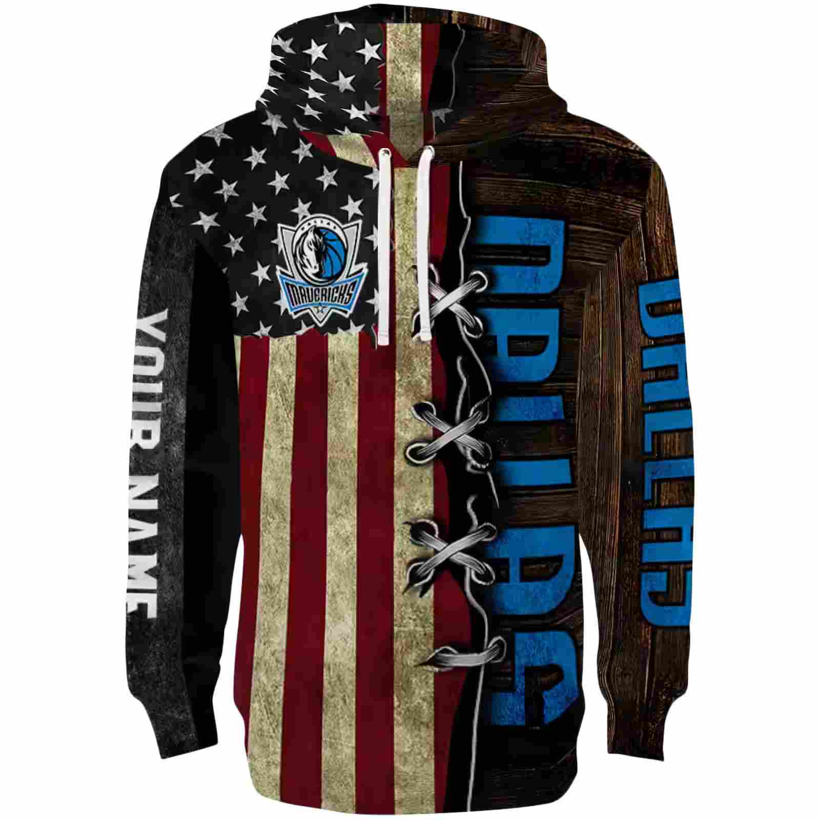 Personalized Dallas Mavericks American Pride Hoodie