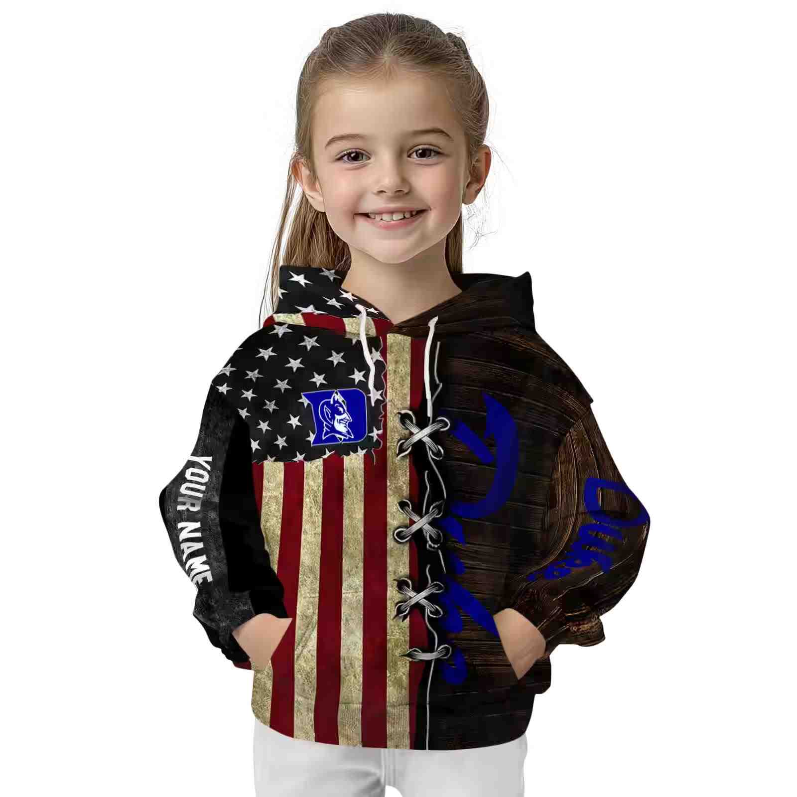 personalized duke blue devils american pride hoodie top rated