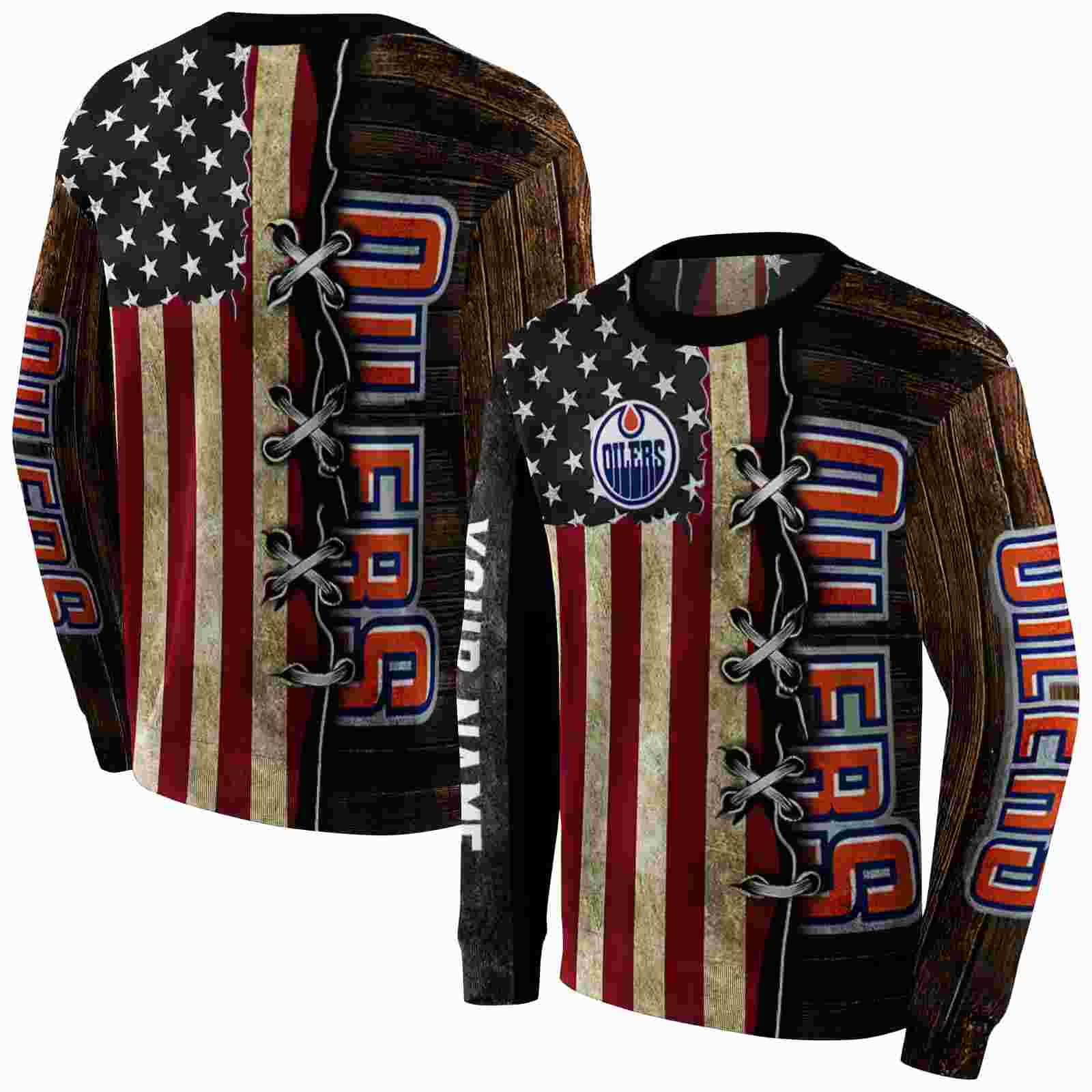 personalized edmonton oilers american pride hoodie premium grade