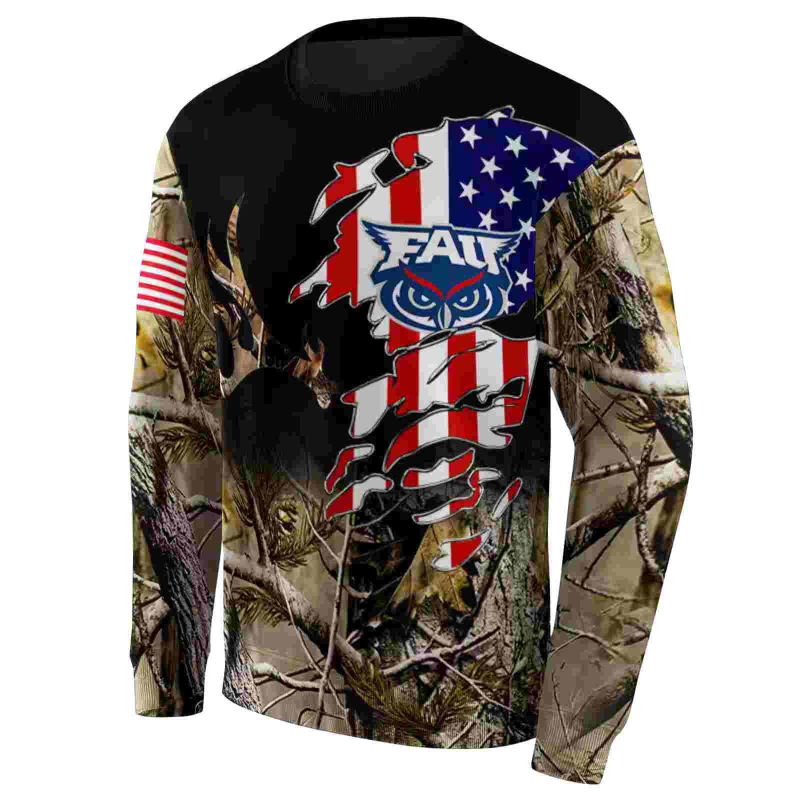 personalized florida atlantic owls tree camo hoodie new arrival