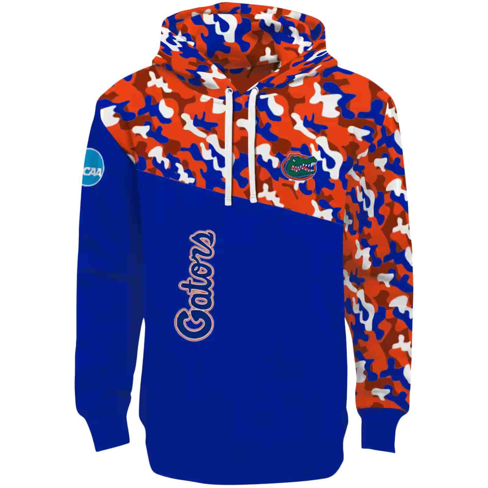 Personalized Florida Gators Camo Pattern Blue Hoodie