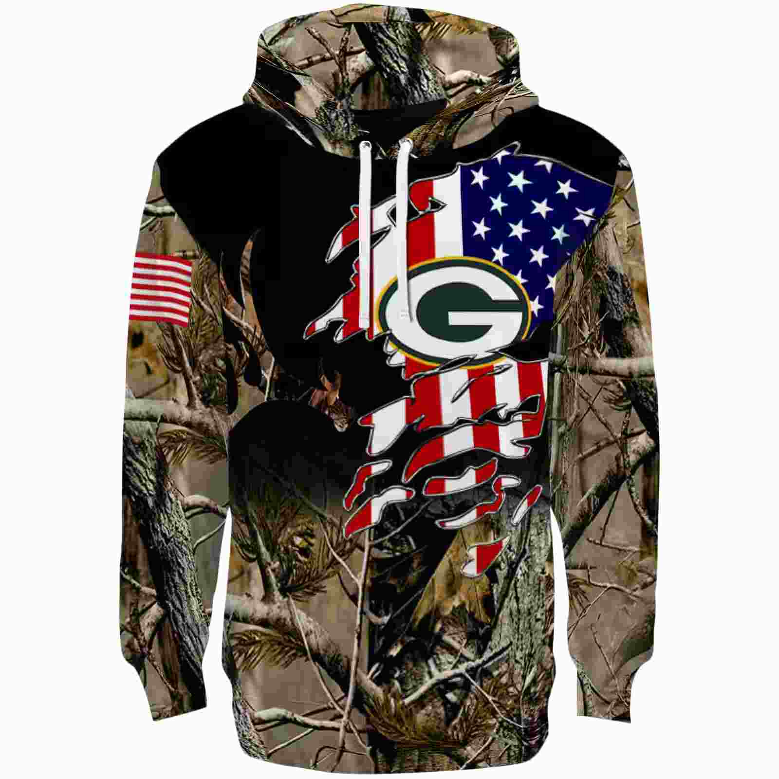 personalized green bay packers tree camo hoodie best selling