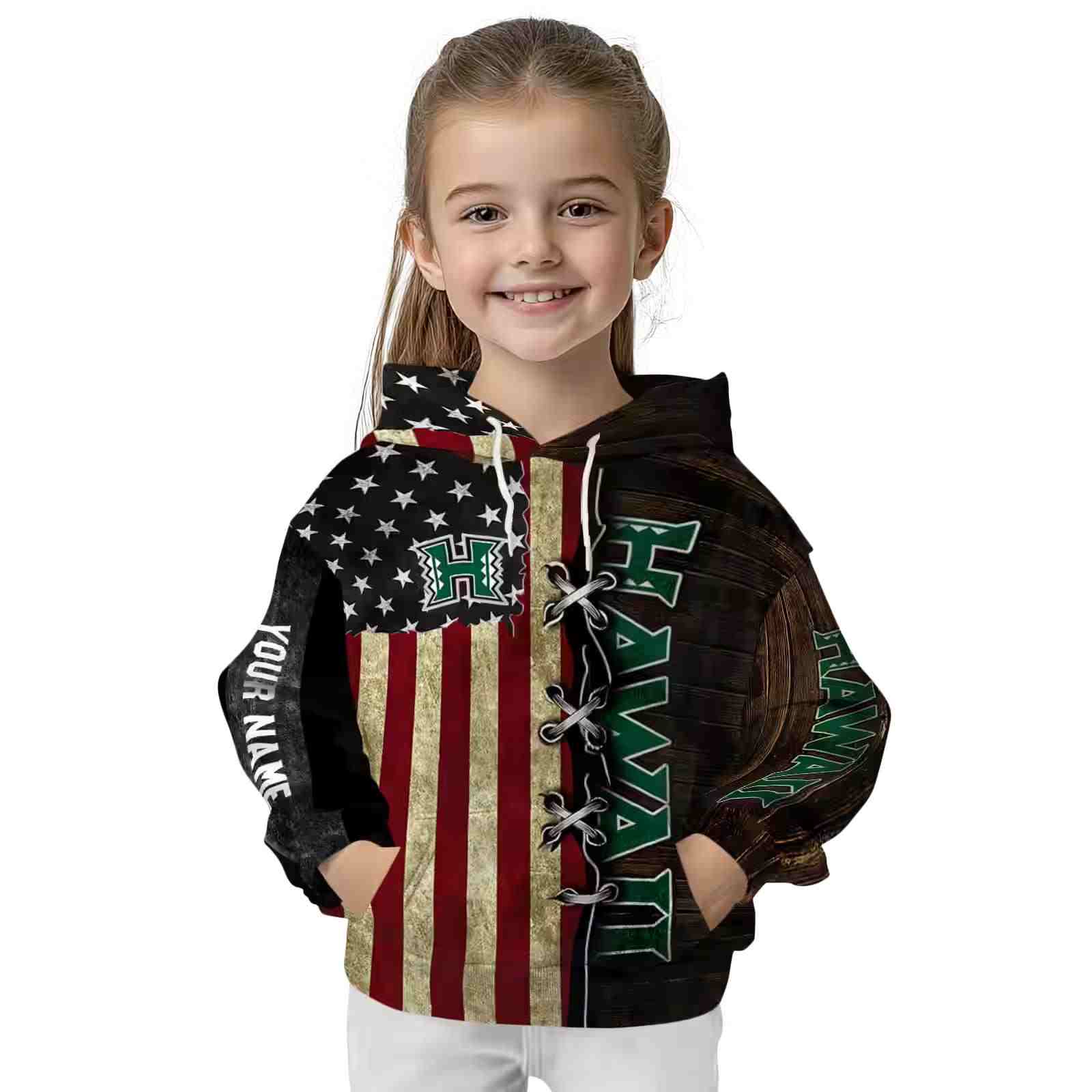 personalized hawaii rainbow warriors american pride hoodie top rated