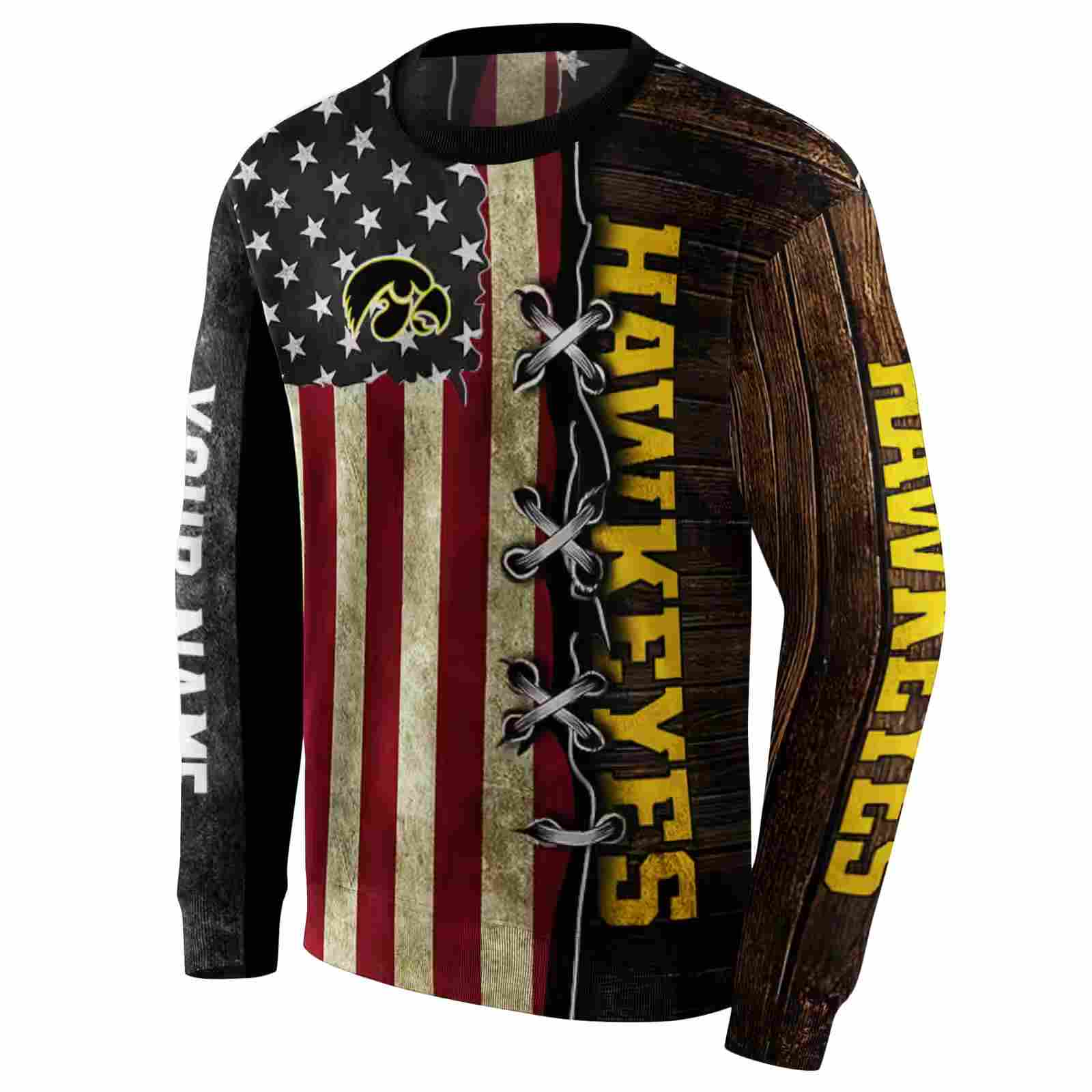 personalized iowa hawkeyes american pride hoodie new arrival
