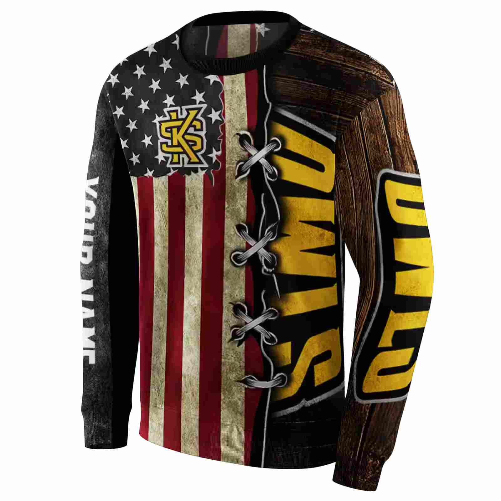 personalized kennesaw state owls american pride hoodie new arrival