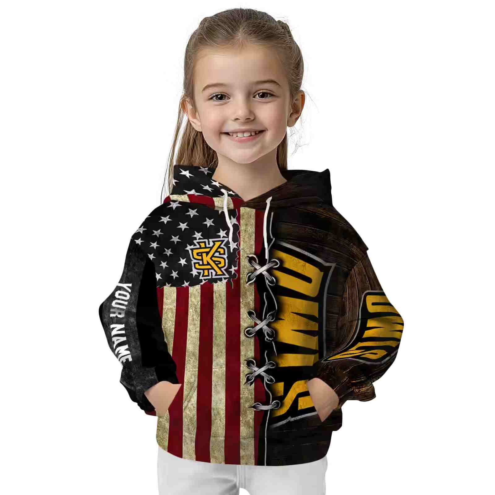 personalized kennesaw state owls american pride hoodie top rated